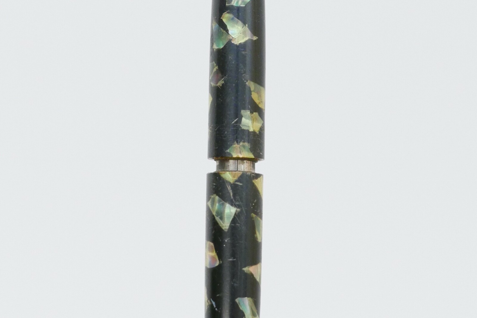 Vintage Black Green Marbled Bakelite Sheaffer Jr Mechanical Pencil Working