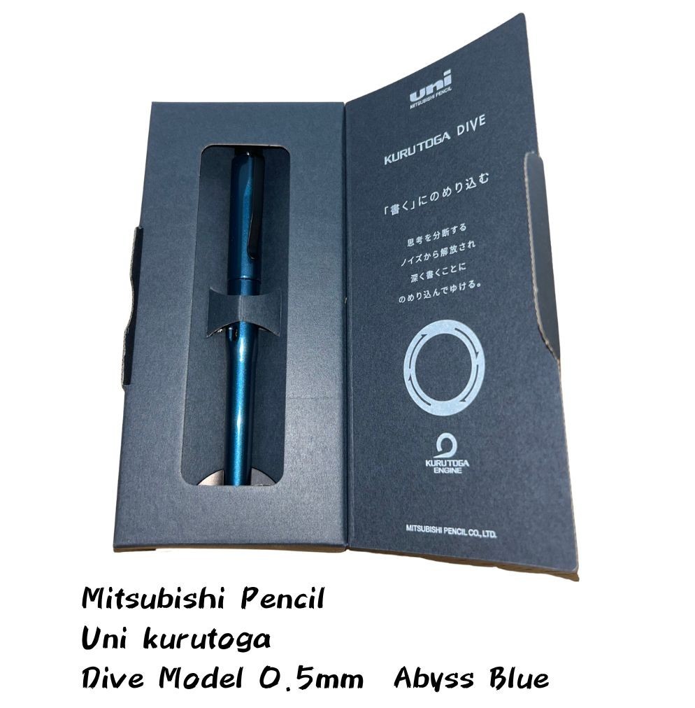 Uni Kuru Toga DIVE Auto Lead Mechanical Pencil 0.5mm Abyss Blue M550001P New