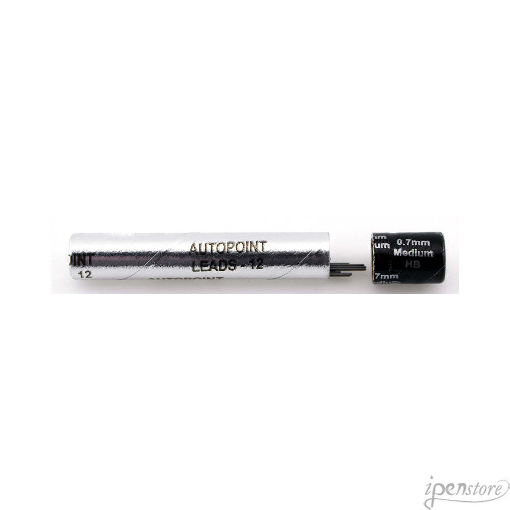 Tb/12 Autopoint 0.7 mm Graphite Lead 2-3/8″, 877-1, Black HB (Medium)
