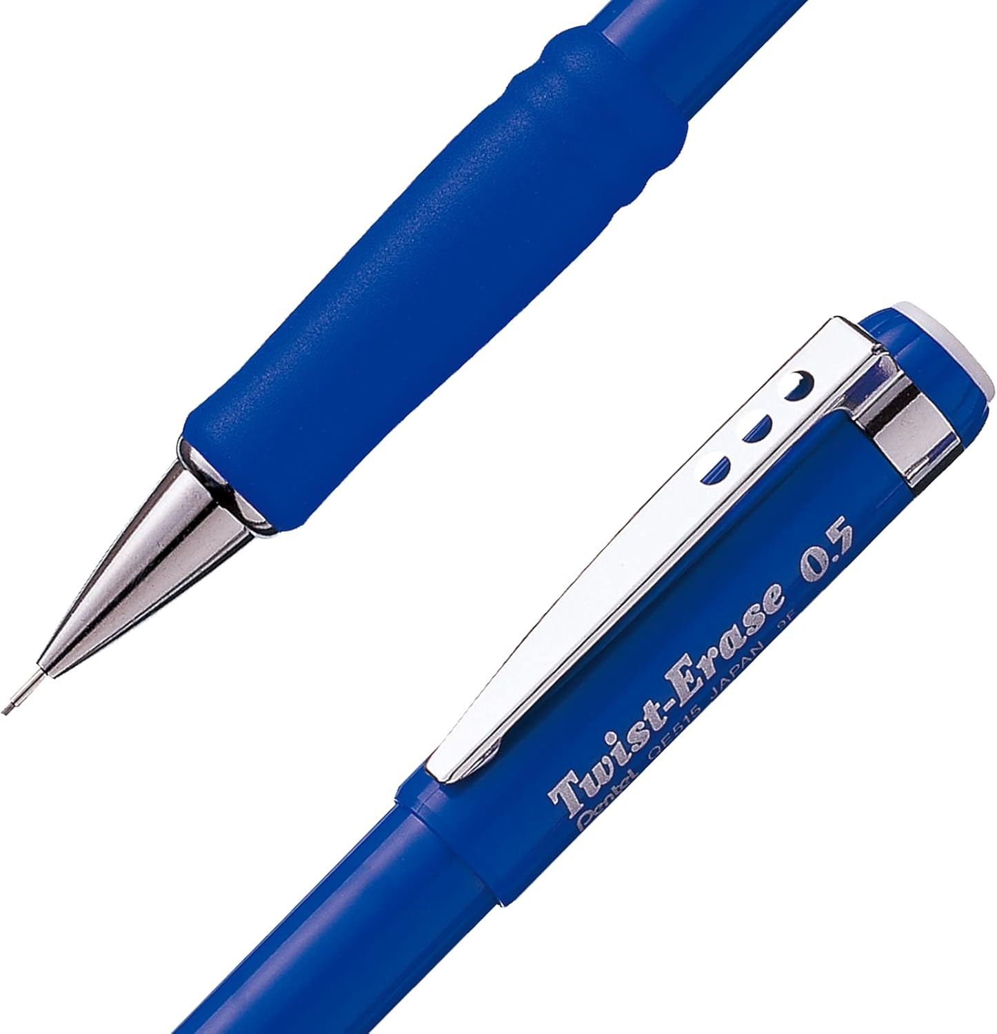 Twist-Erase III Mechanical Pencil, 0.5Mm, Blue Barrel, 12 Pack (QE515C)