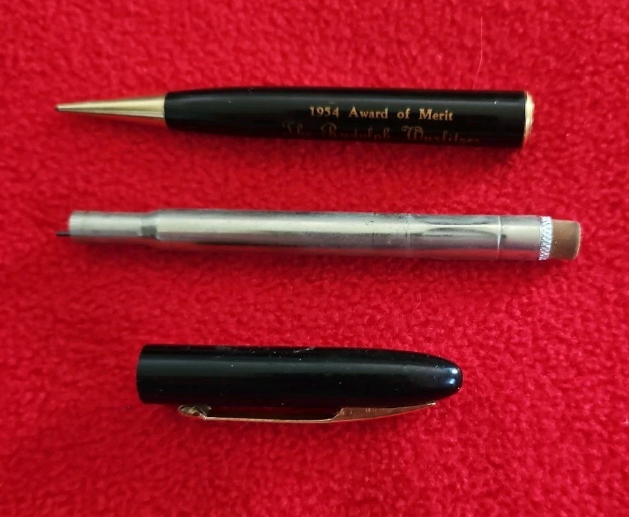 Vtg Personalized 1954 Award of Merit Ritepoint Mechanical Pencil Wurlitzer