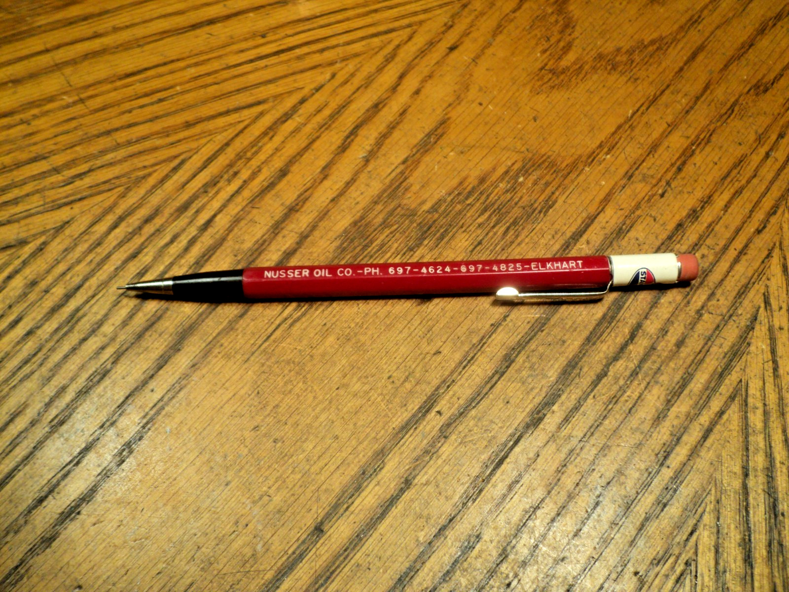Vintage Durolite Mechanical Pencil Nusser Oil Co Standard Oil 5-5/8″ Long USA