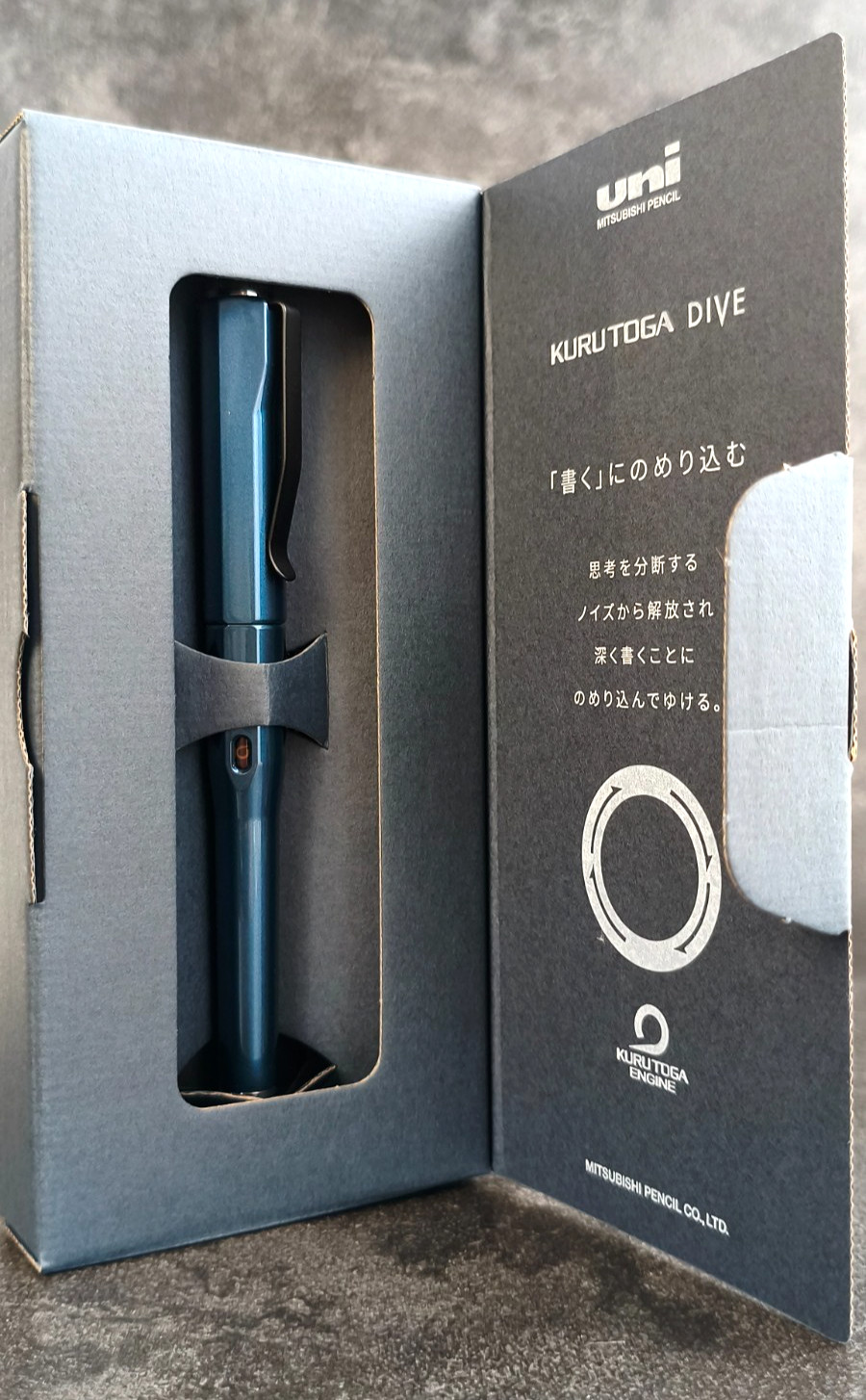 Mitsubishi Uni Kuru Toga Dive 2 Colors Set Aurora Purple Abyss Blue 0.5mm Japan