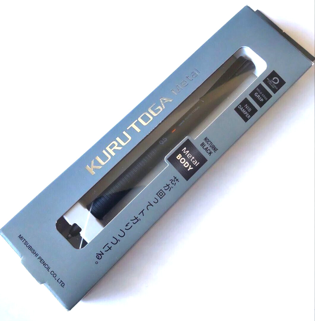 Uni Kuru Toga Metal Mechanical Pencil Nocturne Black 0.5mm M5-KH New Japan