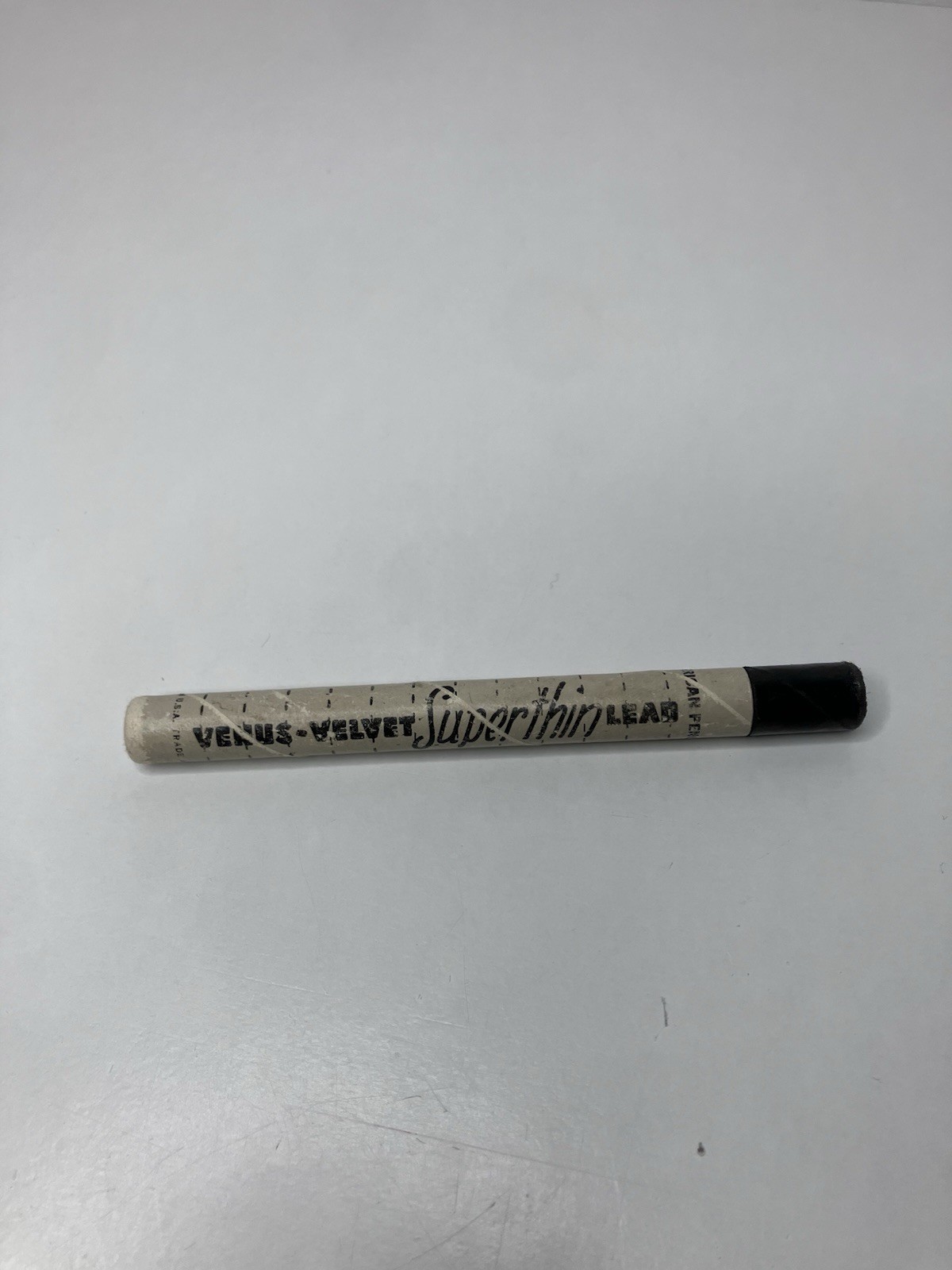 Vintage Mechanical Pencil Venus Velvet Super Thin Lead Container With Lead