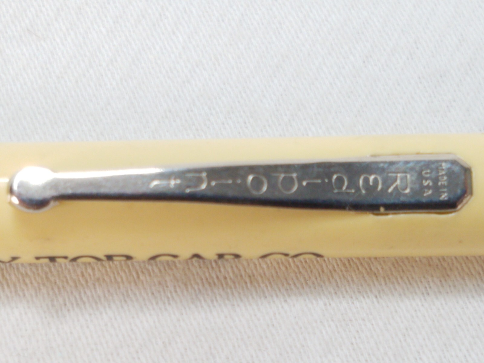 Redipoint Vintage Mechanical Twist Pencil Advertising Gray Top Cab Co. Tested
