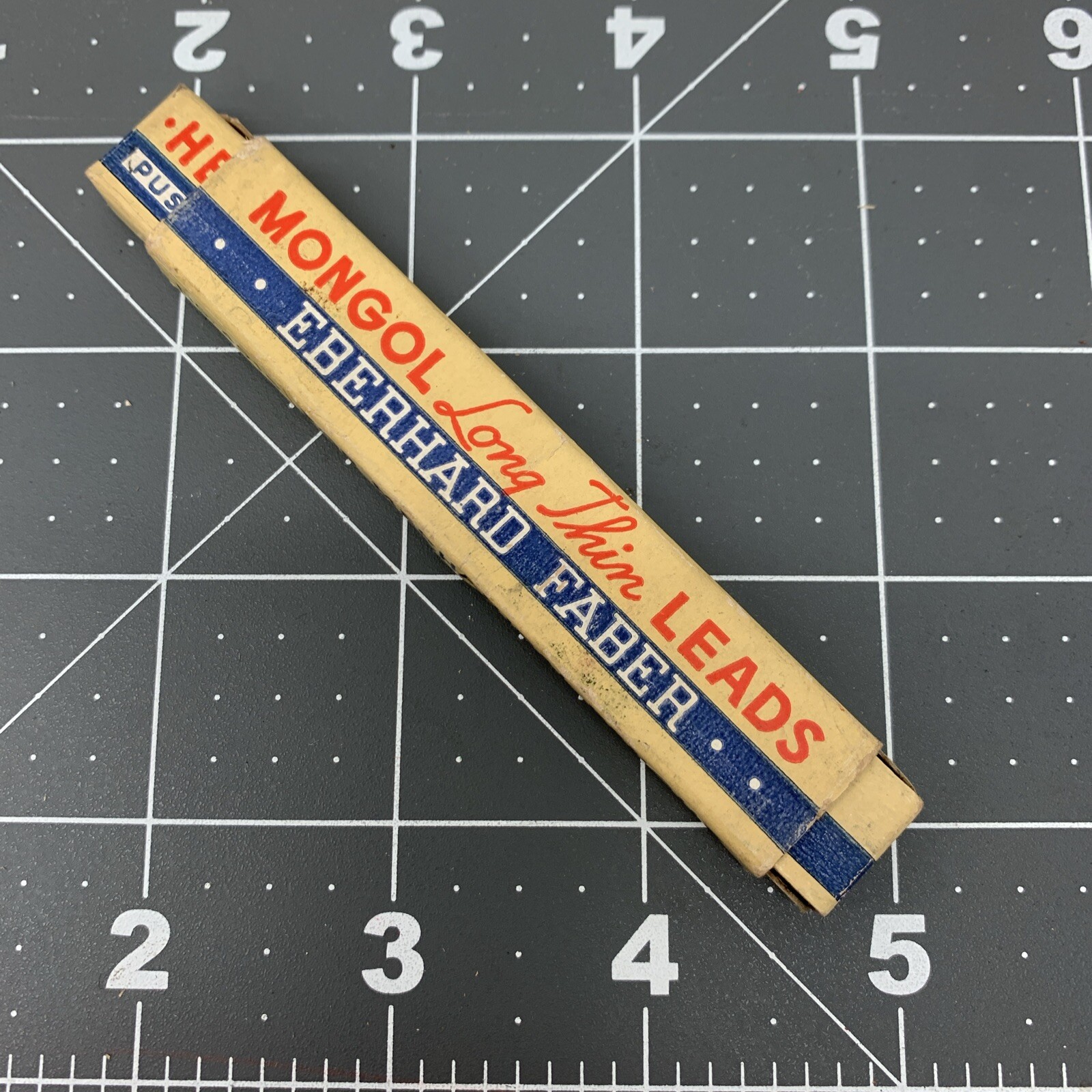 Vintage EBERHARD FABER Mongol 4015 Mechanical Pencil Long Thin Lead 4″ HB