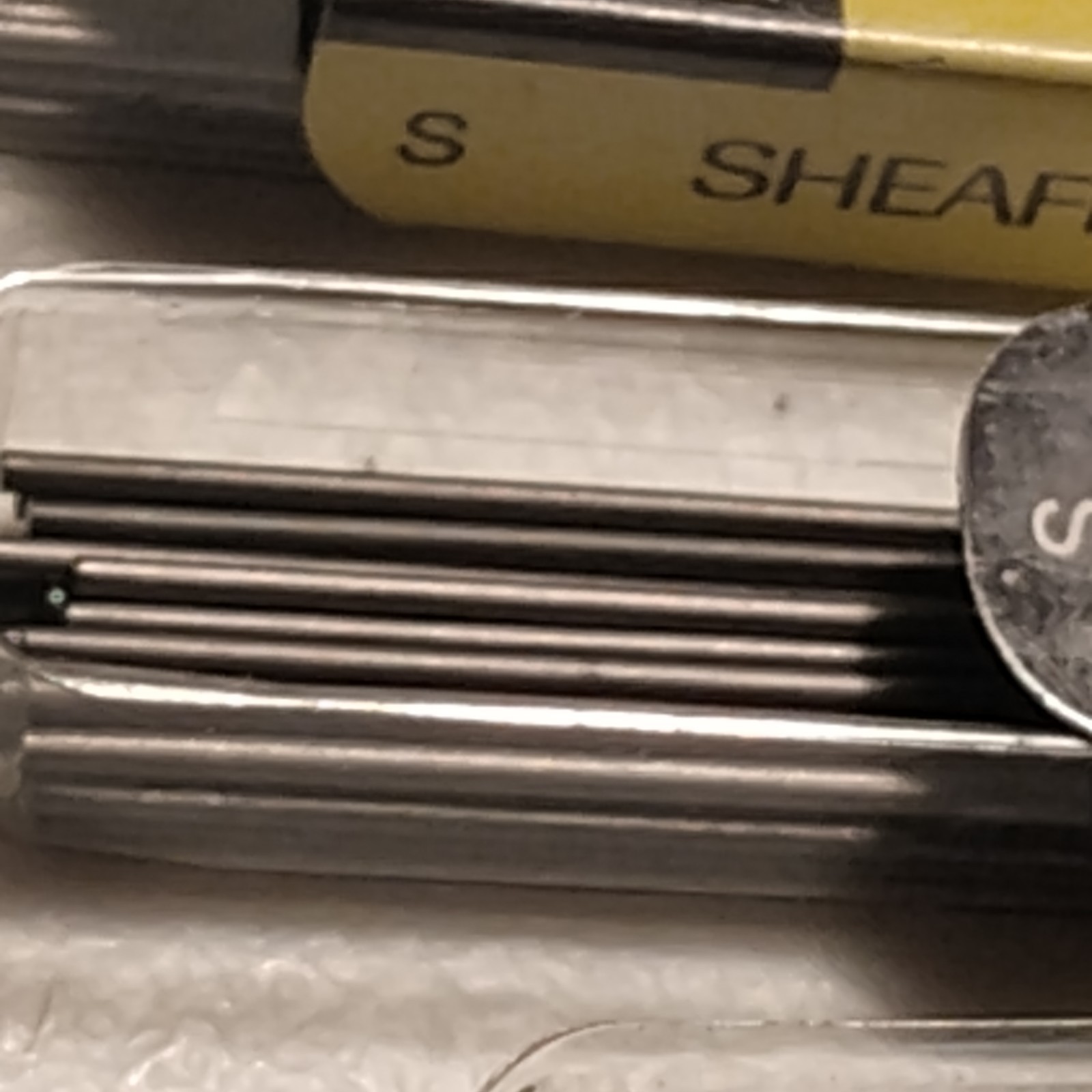Vintage Sheaffer Mechanical Pencil Leads Lot with Original Box & 5 Unused Tins