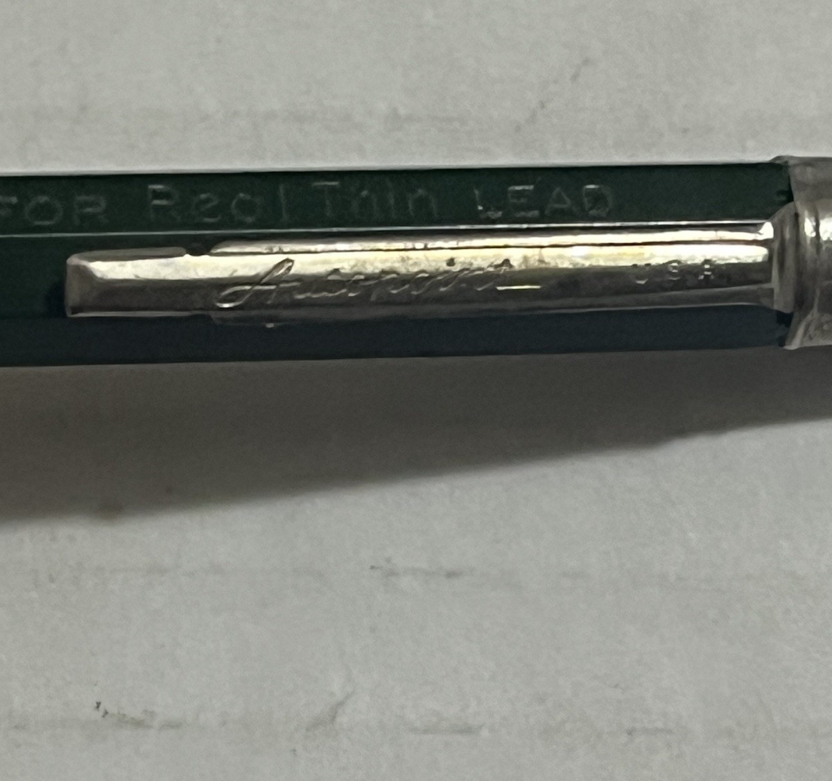 Vintage 1960s Autopoint For Real Thin Lead, Mechanical Pencil Green