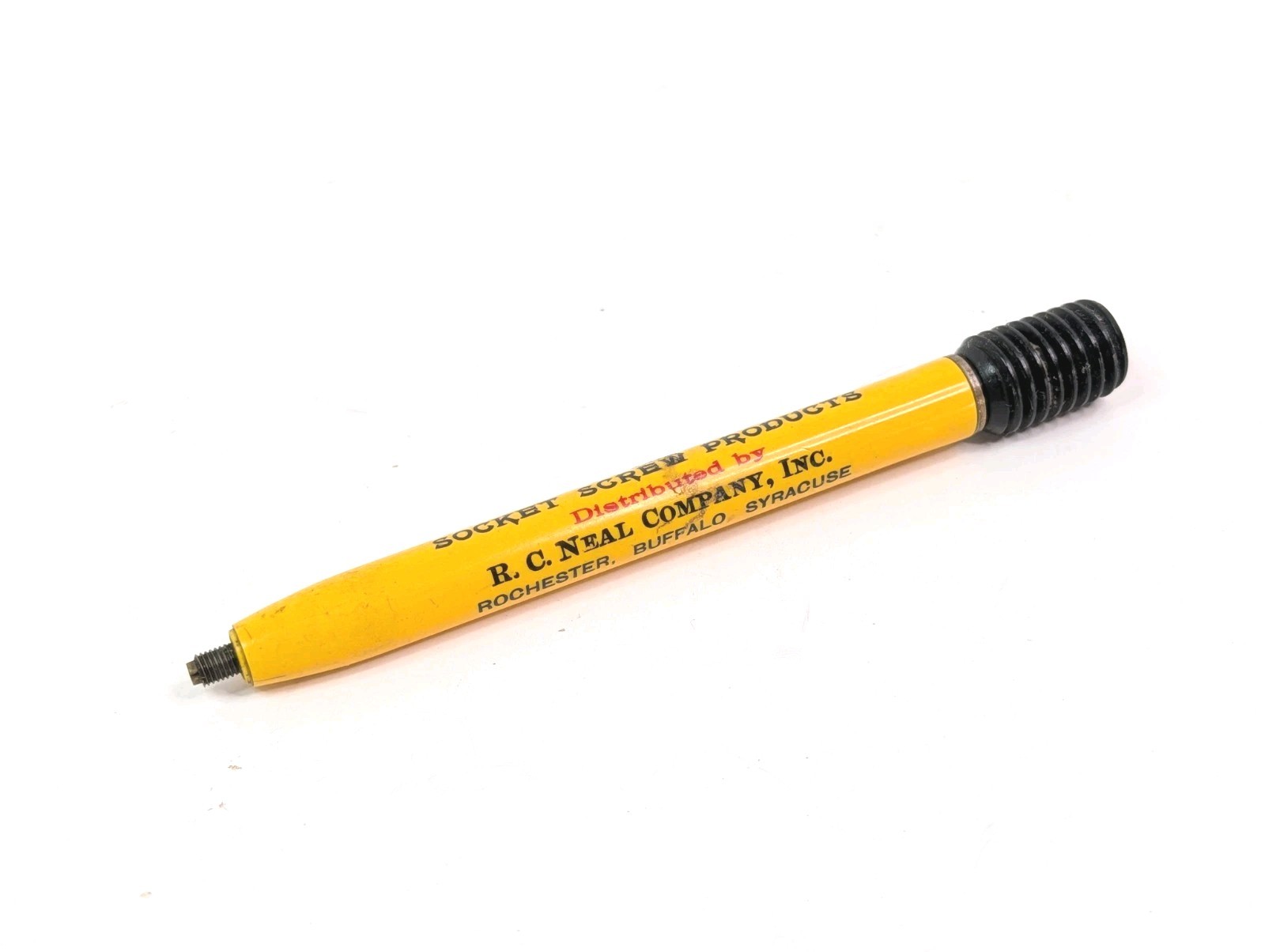 1960’s UNBRAKO Head Cap Mechanical Pencil & Leads Vtg R C Neil Company Scripto