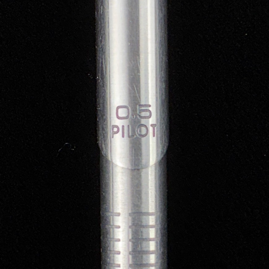 Vintage Pilot Young Gentleman Double Knock Silver 0.5mm Mechanical Pencil Japan