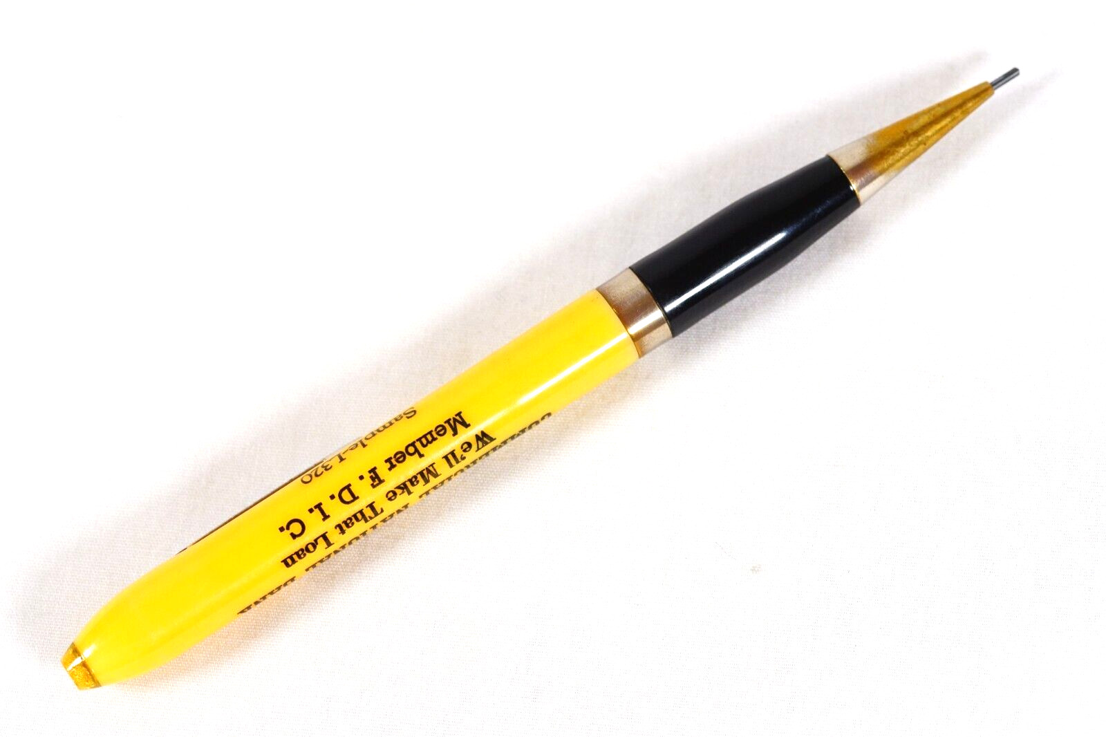 Mid-Century Sample Advertising Mechanical Pencil Commercial National Bank