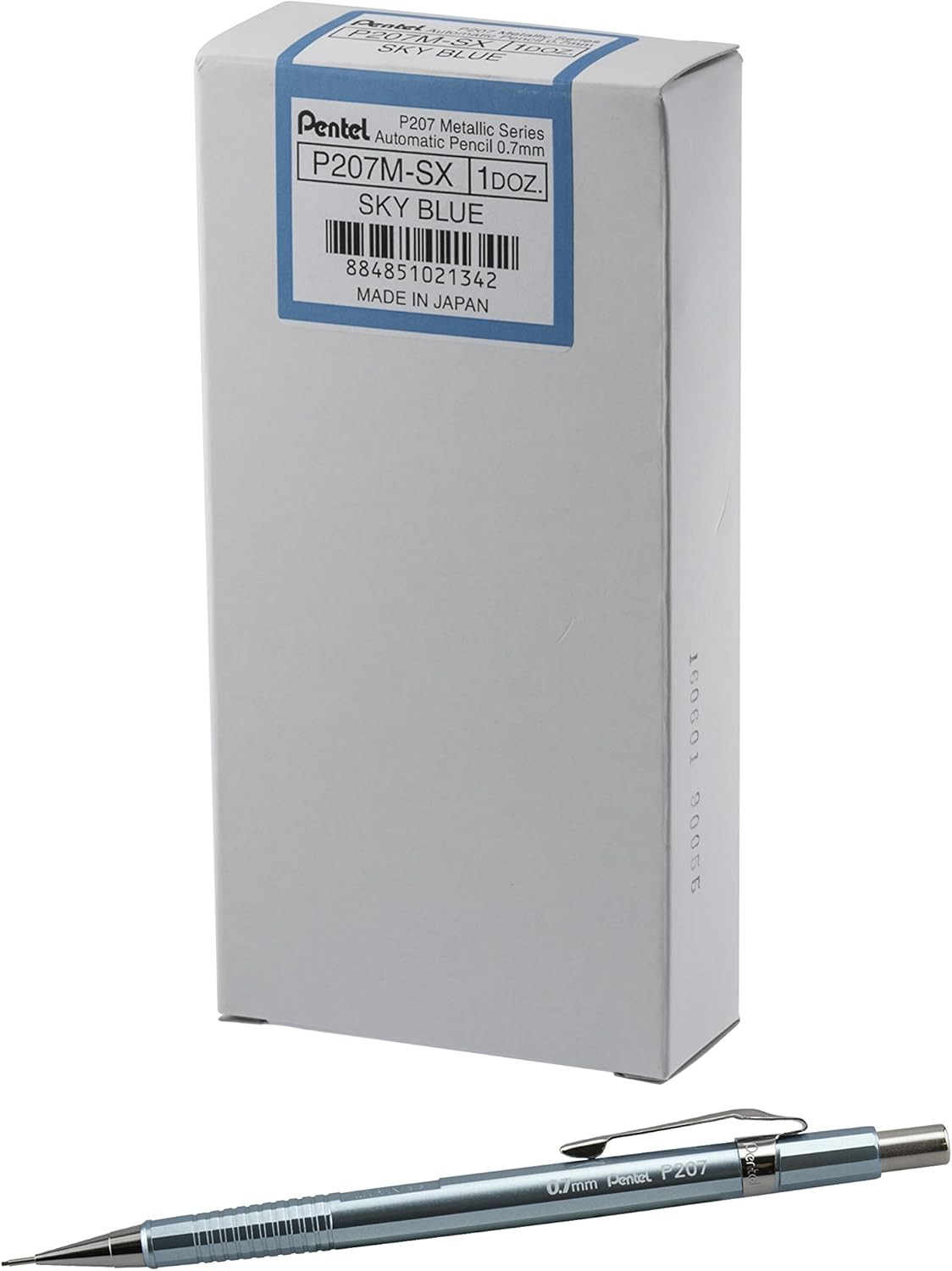 Sharp Mechanical Pencil (0.7Mm) Metallic Sky Blue Barrel, Box of 12 (P207MS)