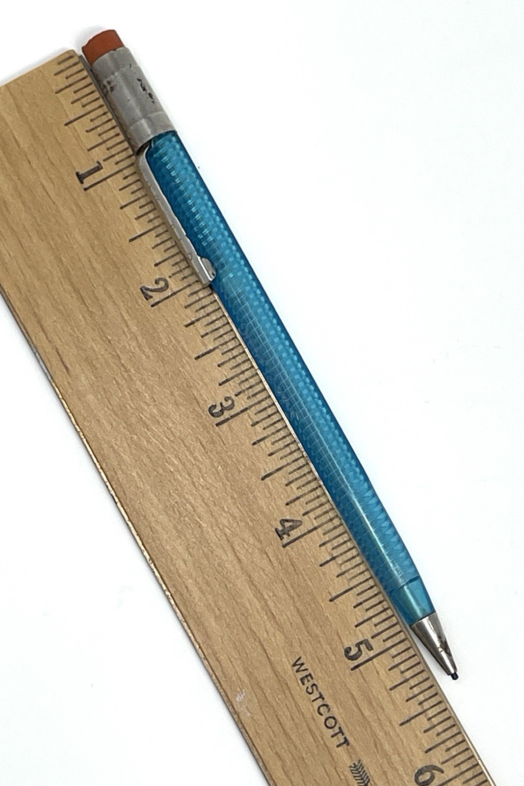 Vintage Scripto Classic Blue Translucent Mechanical Pencil Continuous Twist