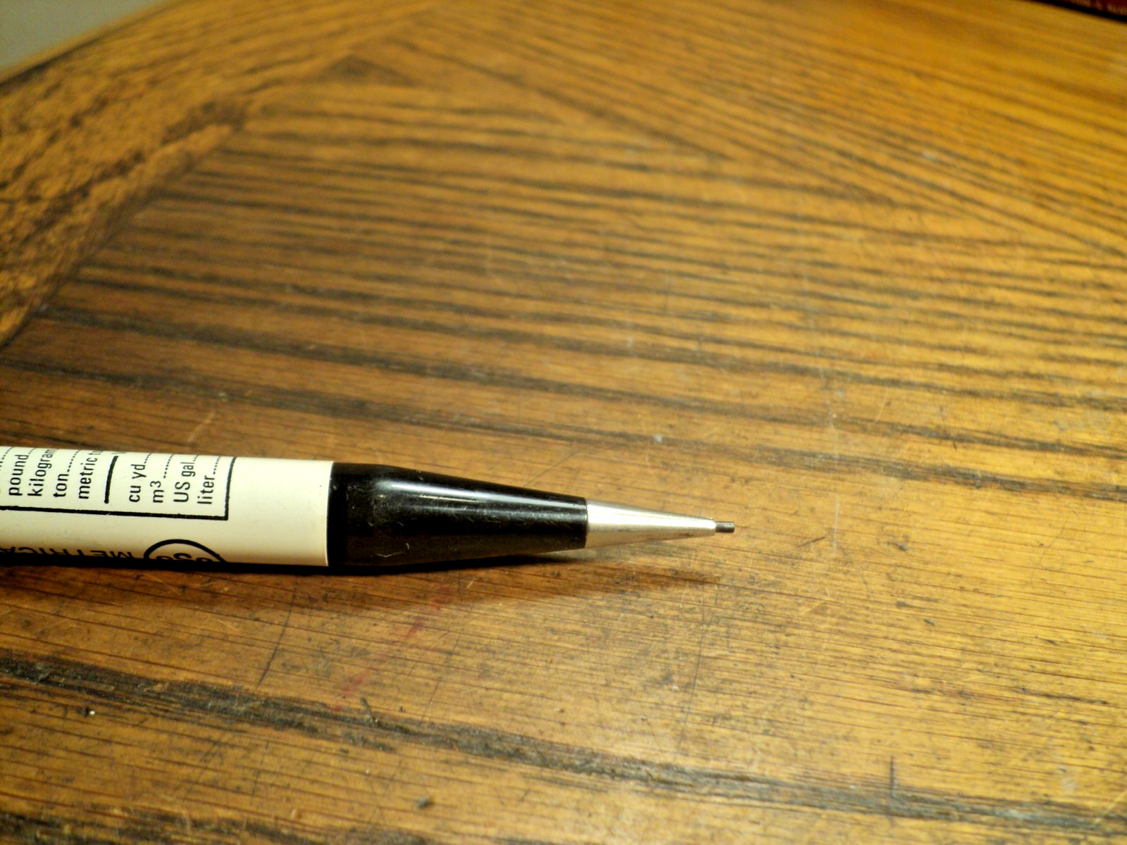 Vintage Autopoint Mechanical Pencil USS South Works Metric Chart 5-3/4″ Long
