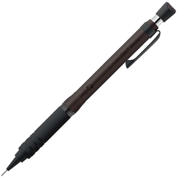 ZEBRA Drafting Mechanical Pencil Tect 2-Way RO 0.5mm Graphite Black P-MA141-GBK