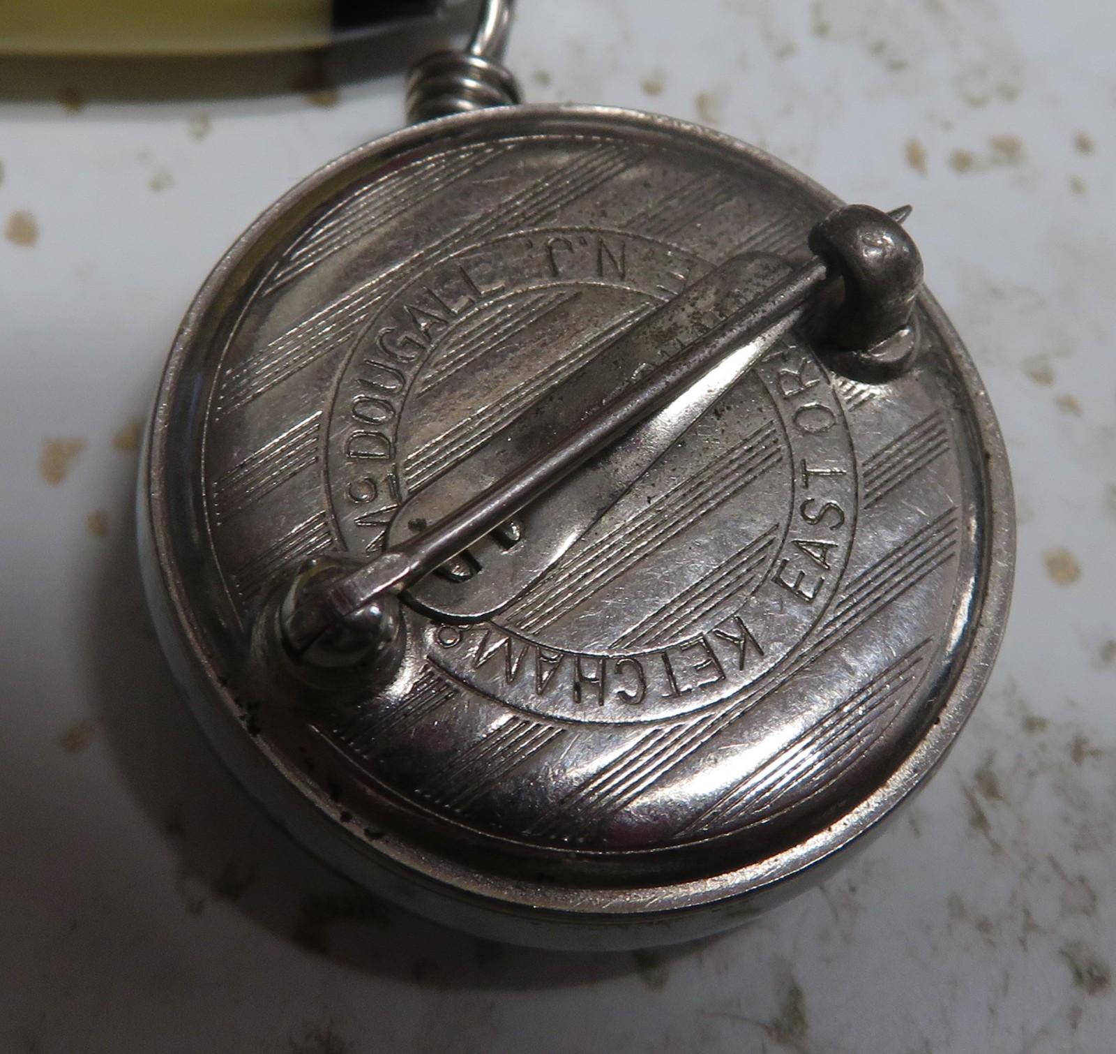 Ketcham McDougall Retractable Pin Brooch & Celluloid Golf Mechanical Pencil 1930