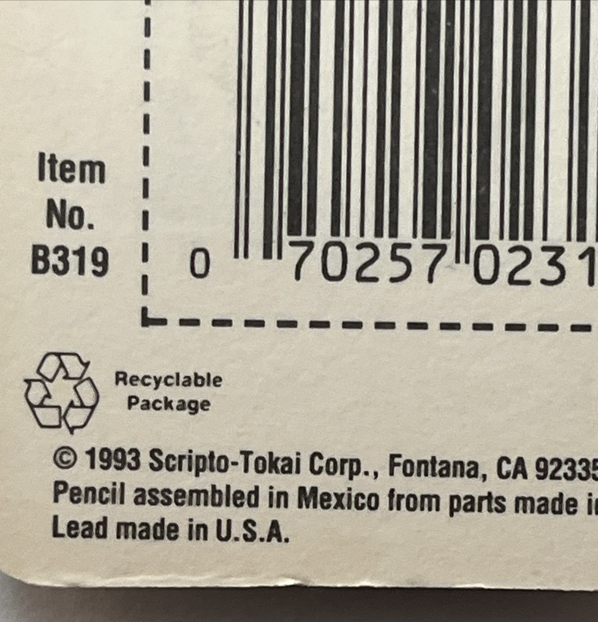 1993 Scripto Pencil Classic Combo Long Lead Pack B319 02319 New NOS Clear
