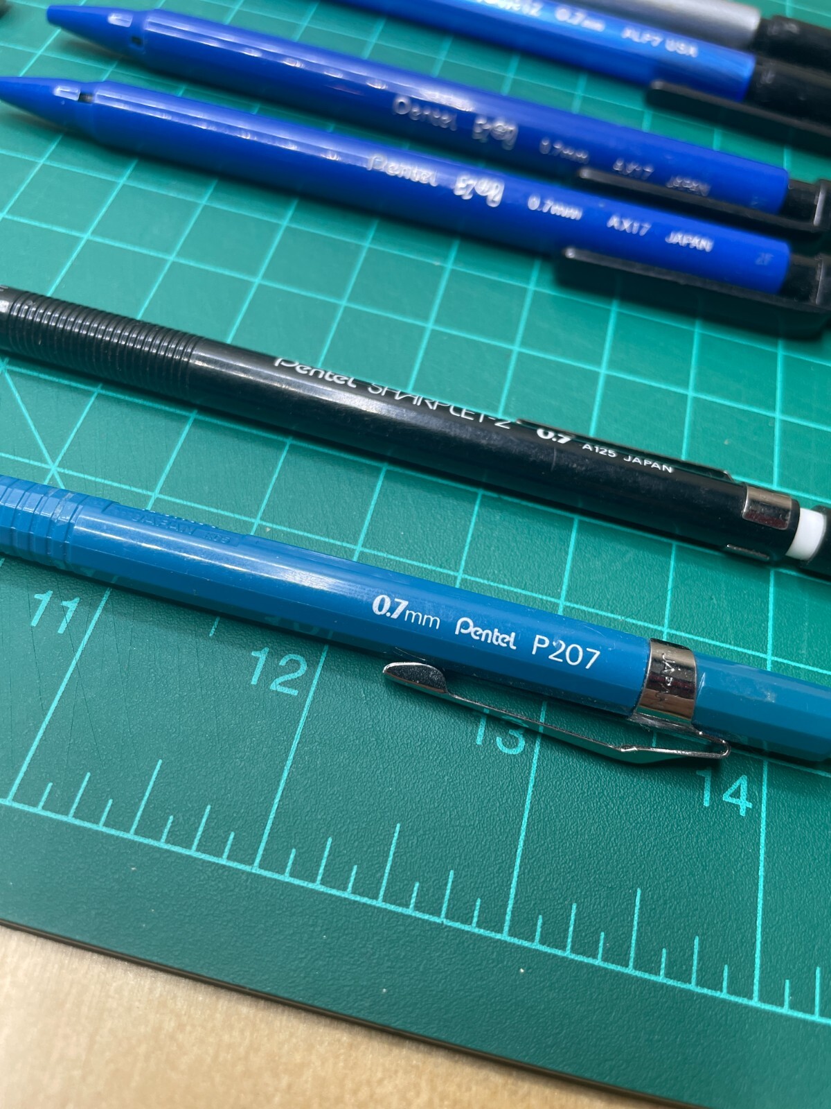 Pentel Mechanical Pencils P207 A125 AX17 ALP7 AL17 Set Of 10 Assorted Colors