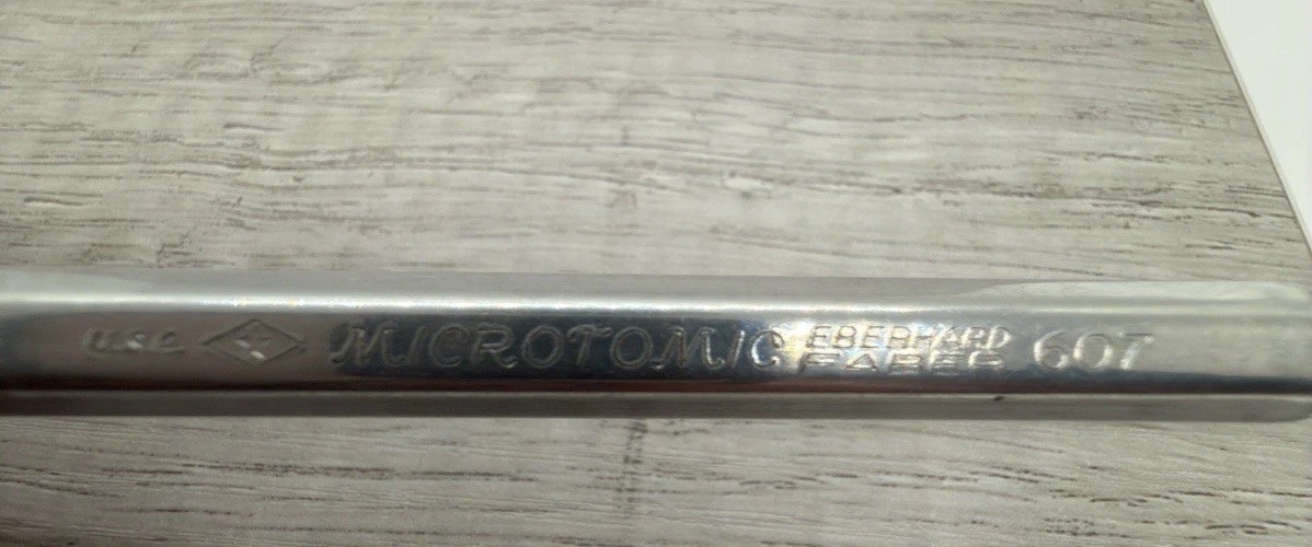Vintage Drafting Eberhard Faber Microtomic 607 Mechanical Pencil Metal USA.