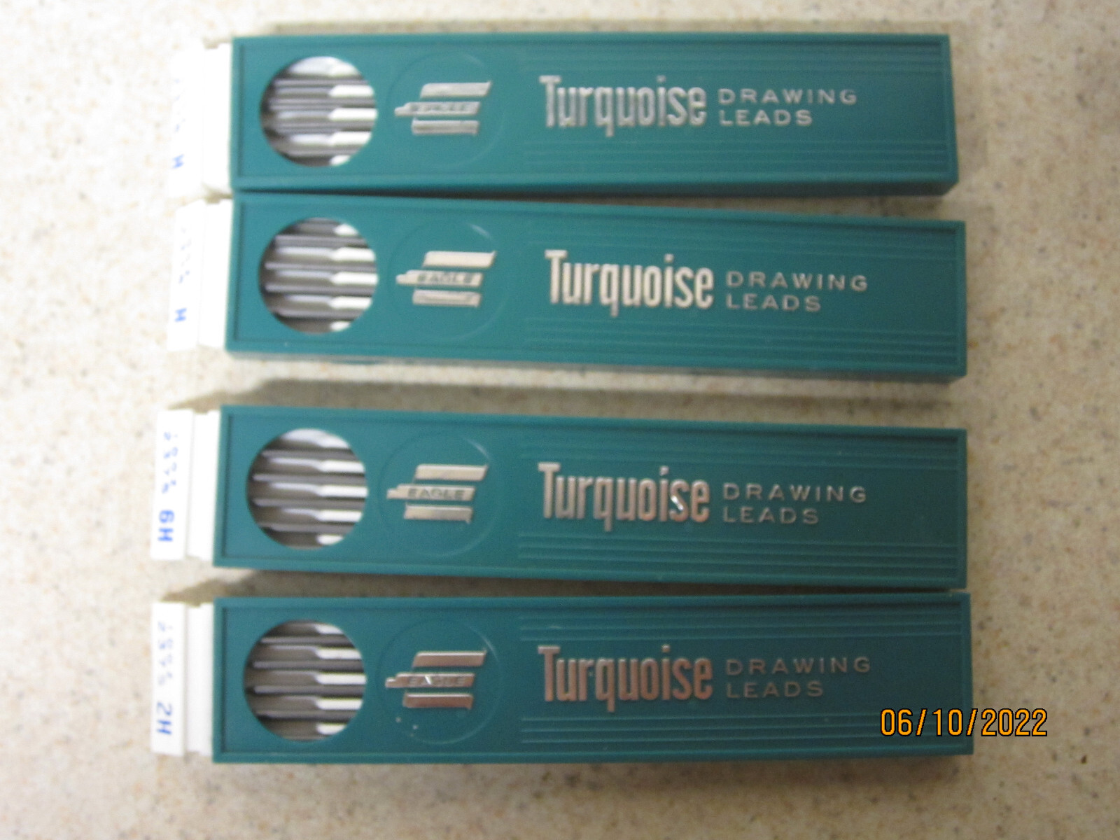 MIXED LOT OF 4 Vintage Eagle Turquoise Drawing Leads H 2H 6H NEW OLD STOCK