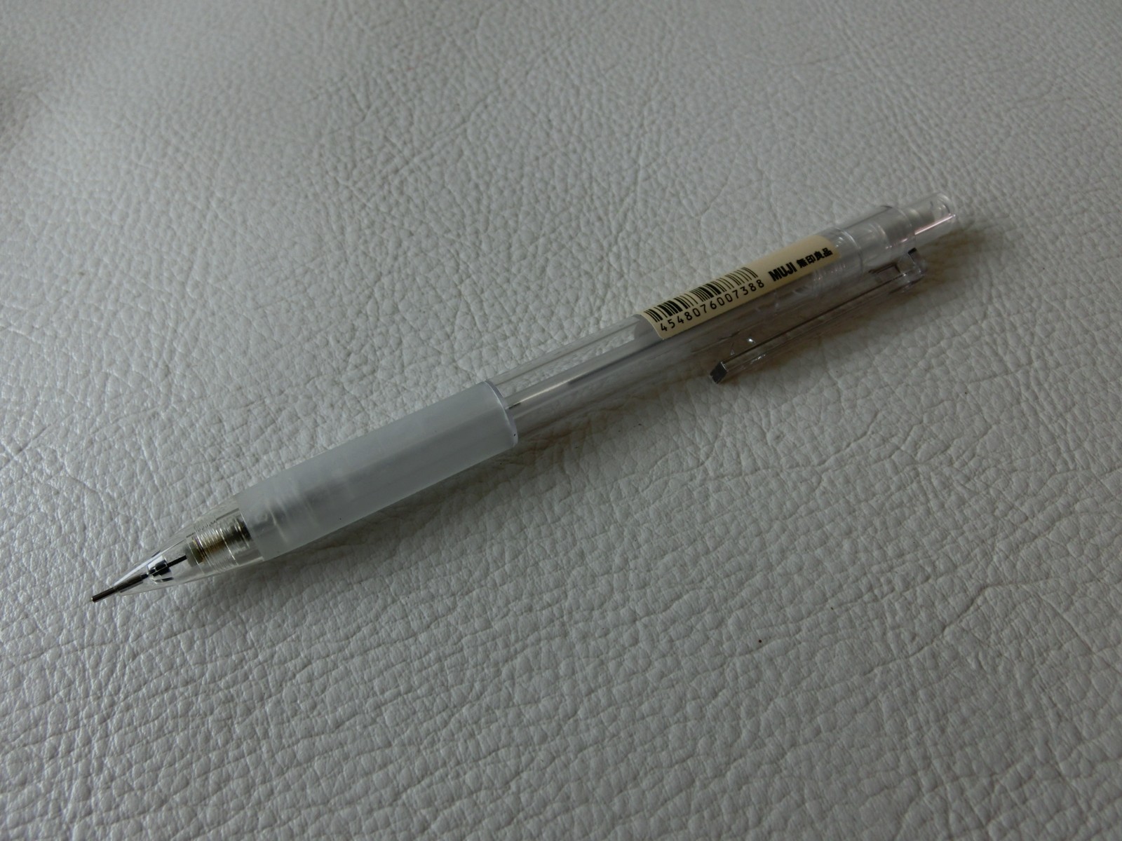 MUJI Mechanical Pencil 0.5mm HB Clear Made in Japan Smooth Writing Minimalist