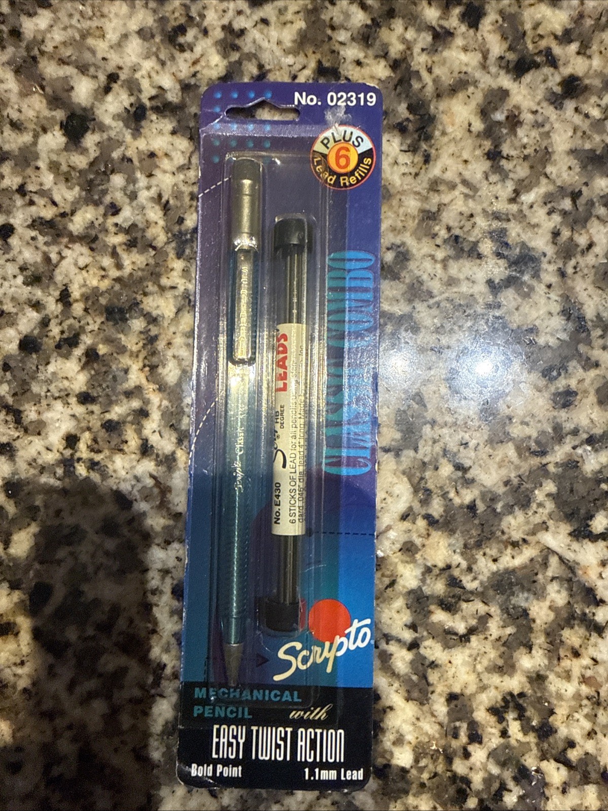 VTG 1993 Scripto Classic Combo Twist Mechanical Pencil 1.1 02319 W/Refill Green