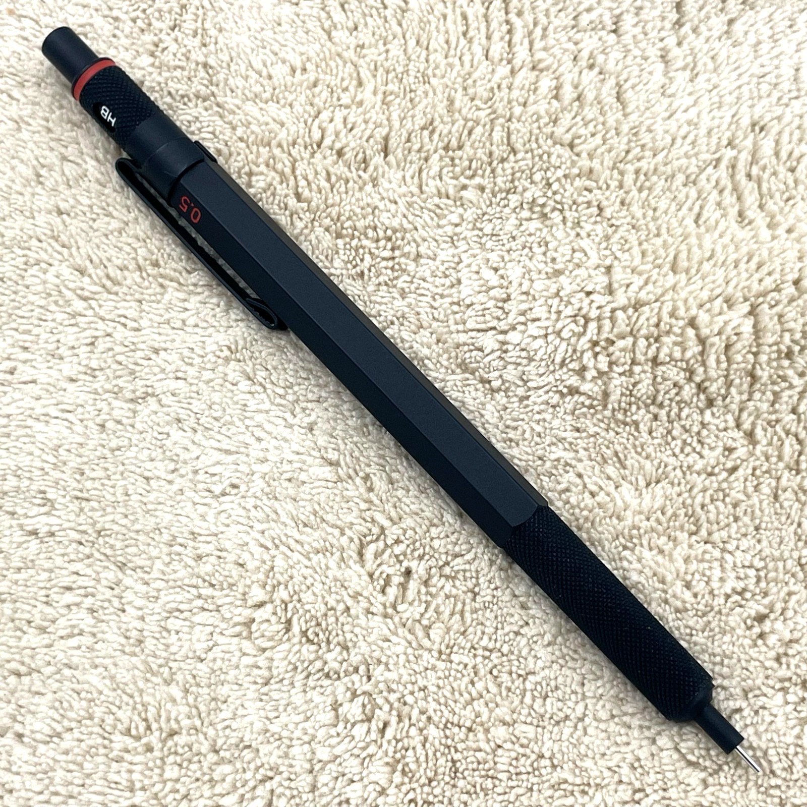 Vintage rOtring 600 Black 0.5mm Mechanical Pencil No Logo Rare Japan