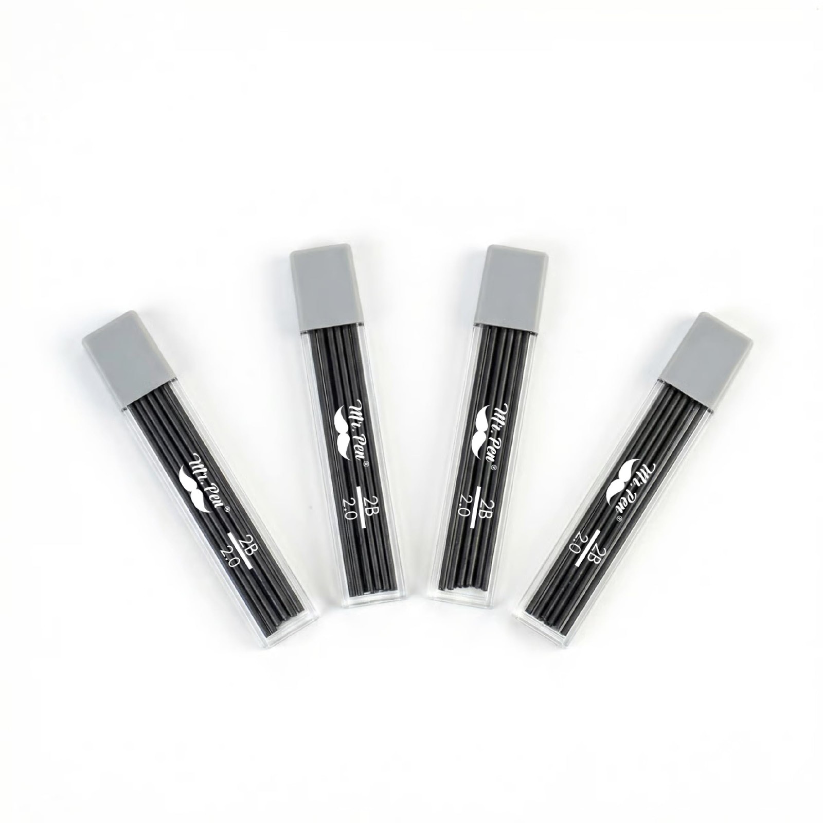 2.0 mm Lead Refills, 48 Pack 12 per Tube, Black, 90 mm Length, Bold 2 mm Mec…