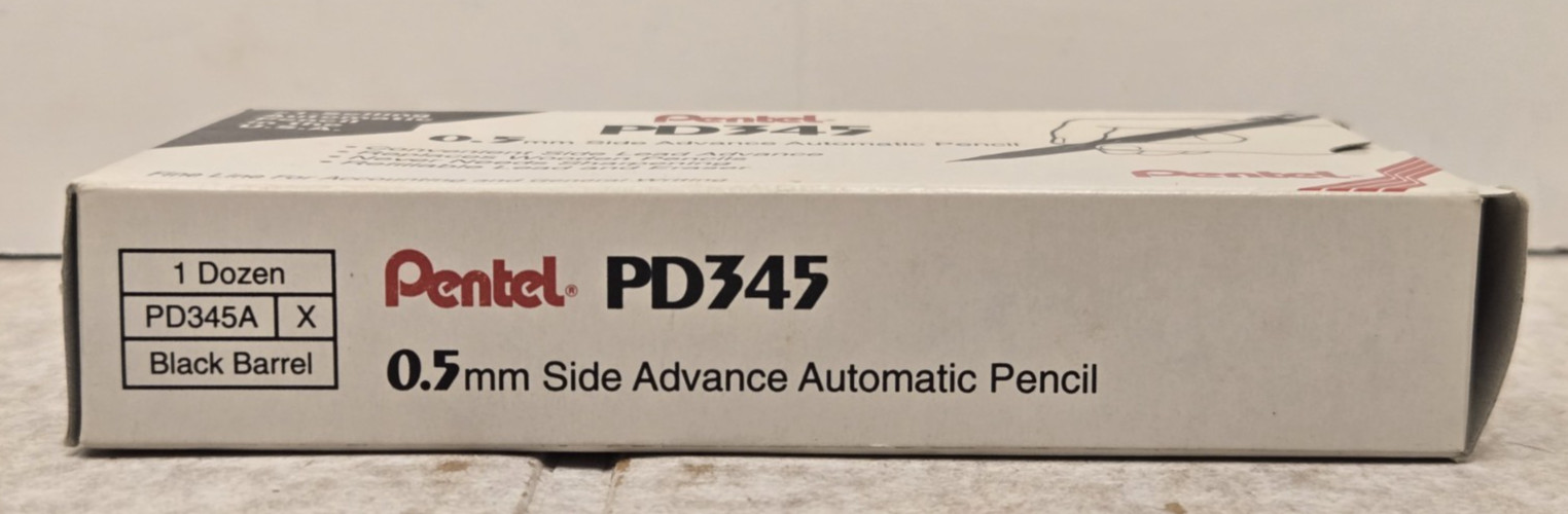 Vintage Pentel PD345 Quicker Clicker 0.5mm Mechanical Pencil Box of 11