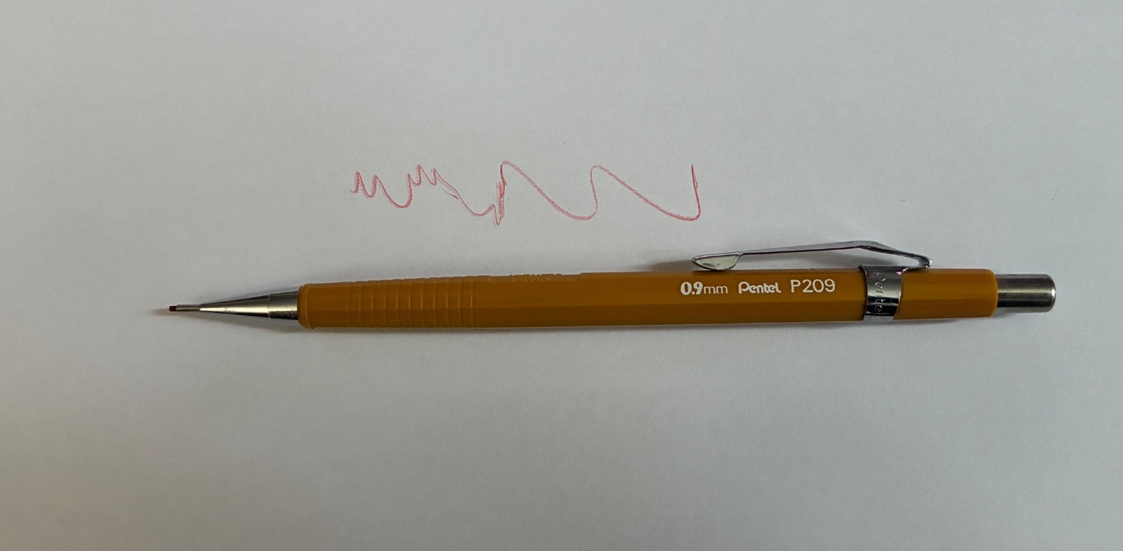 Pentel P209 0.9mm Mechanical Pencil with Red Lead