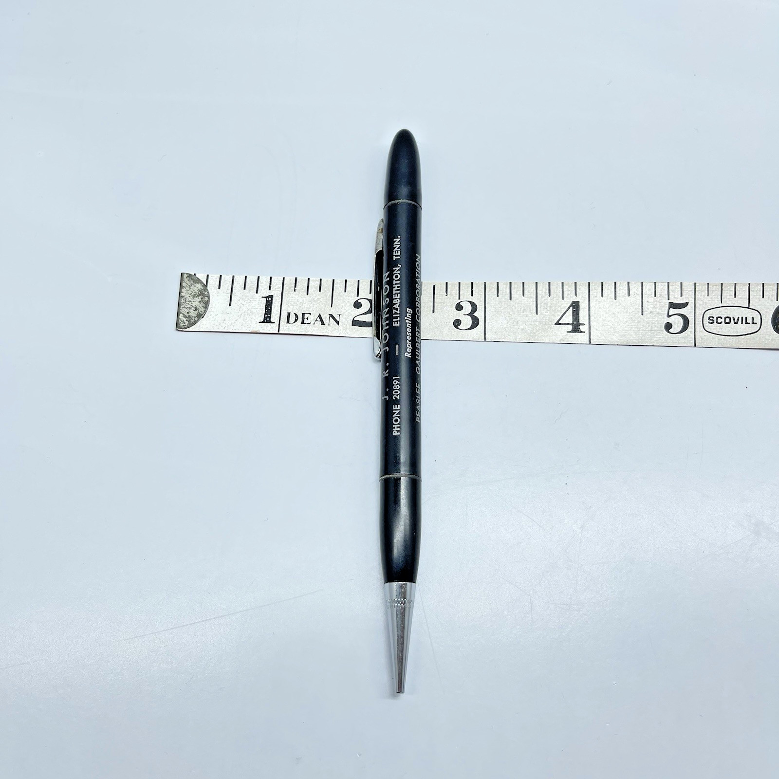 Redipoint Advertising Pencil -J.R. Johnson Elizabethton TN–Peaslee‑Gaulbert VTG