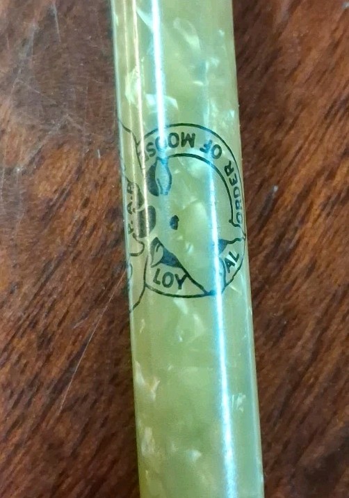 VTG Ritepoint USA Marble Mechanical Pencil Lock Haven PA Moose Lodge #100