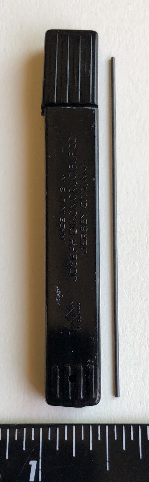 Vintage DIXON Mechanical Pencil Lead B Black .9mm NOS 12pk Bakelite Tube USA