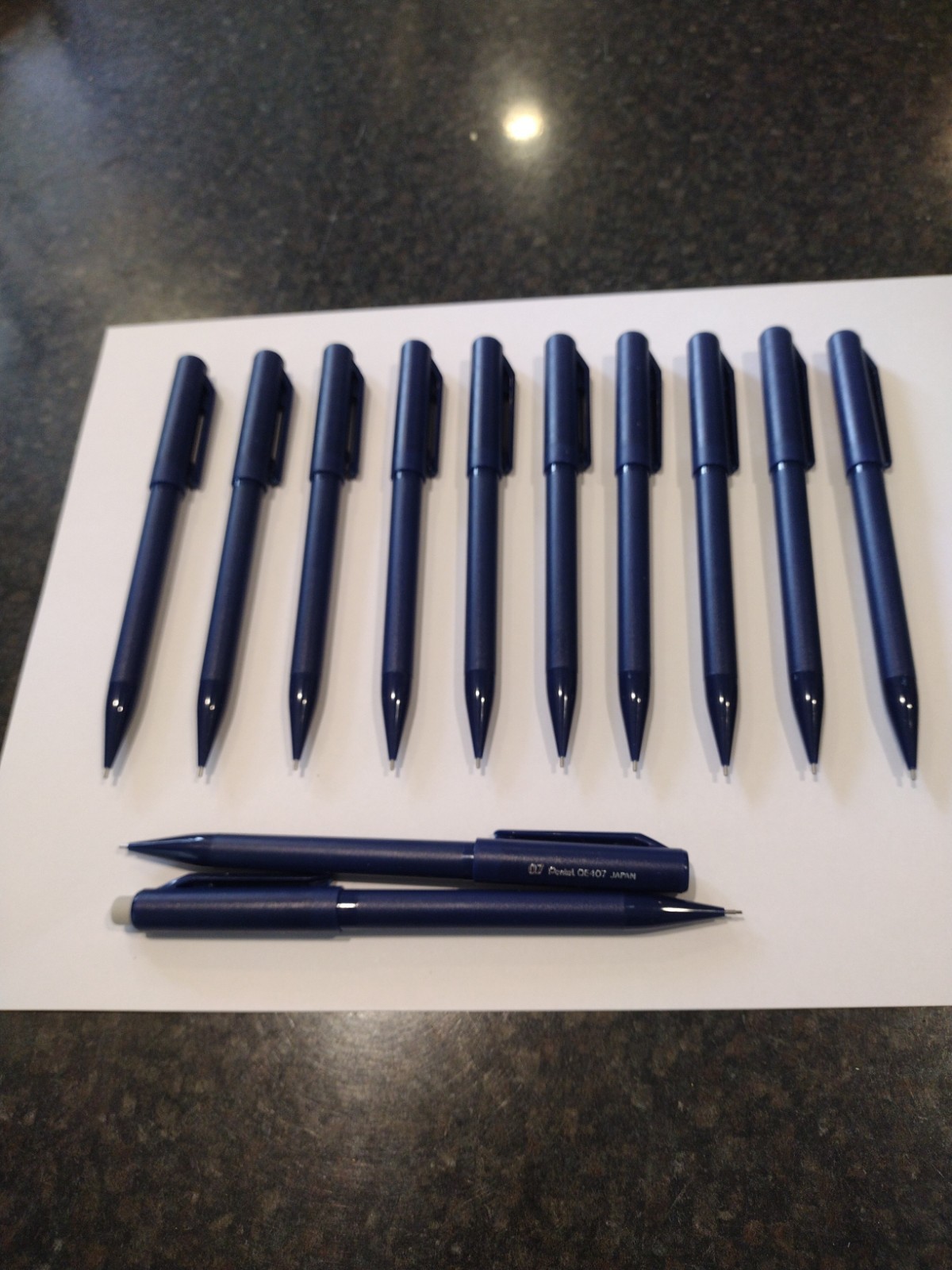 NOS Pentel QE407 0.7mm Twist Erase Mechanical Pencils Dozen