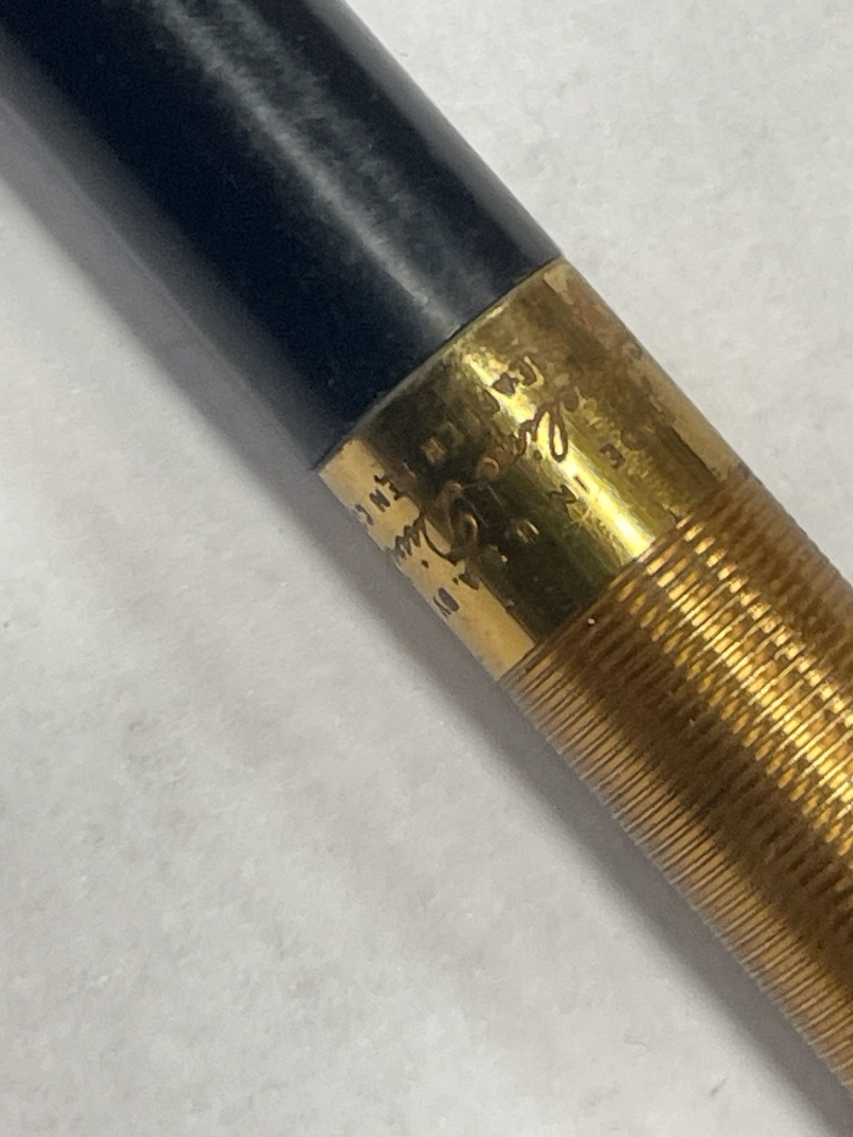 Vintage Sheaffer Fineline Mechanical Pencil Black & Gold, Works, Shows Use