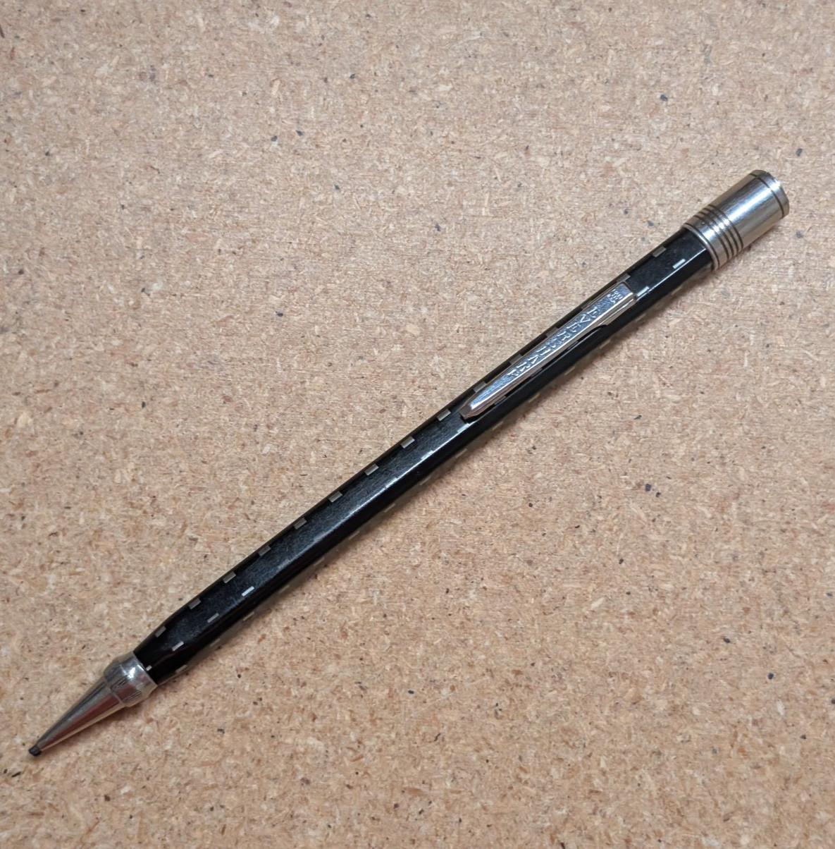 Wahl-Eversharp Square 4 Mechanical Pencil Twist Actuation Black White Squares