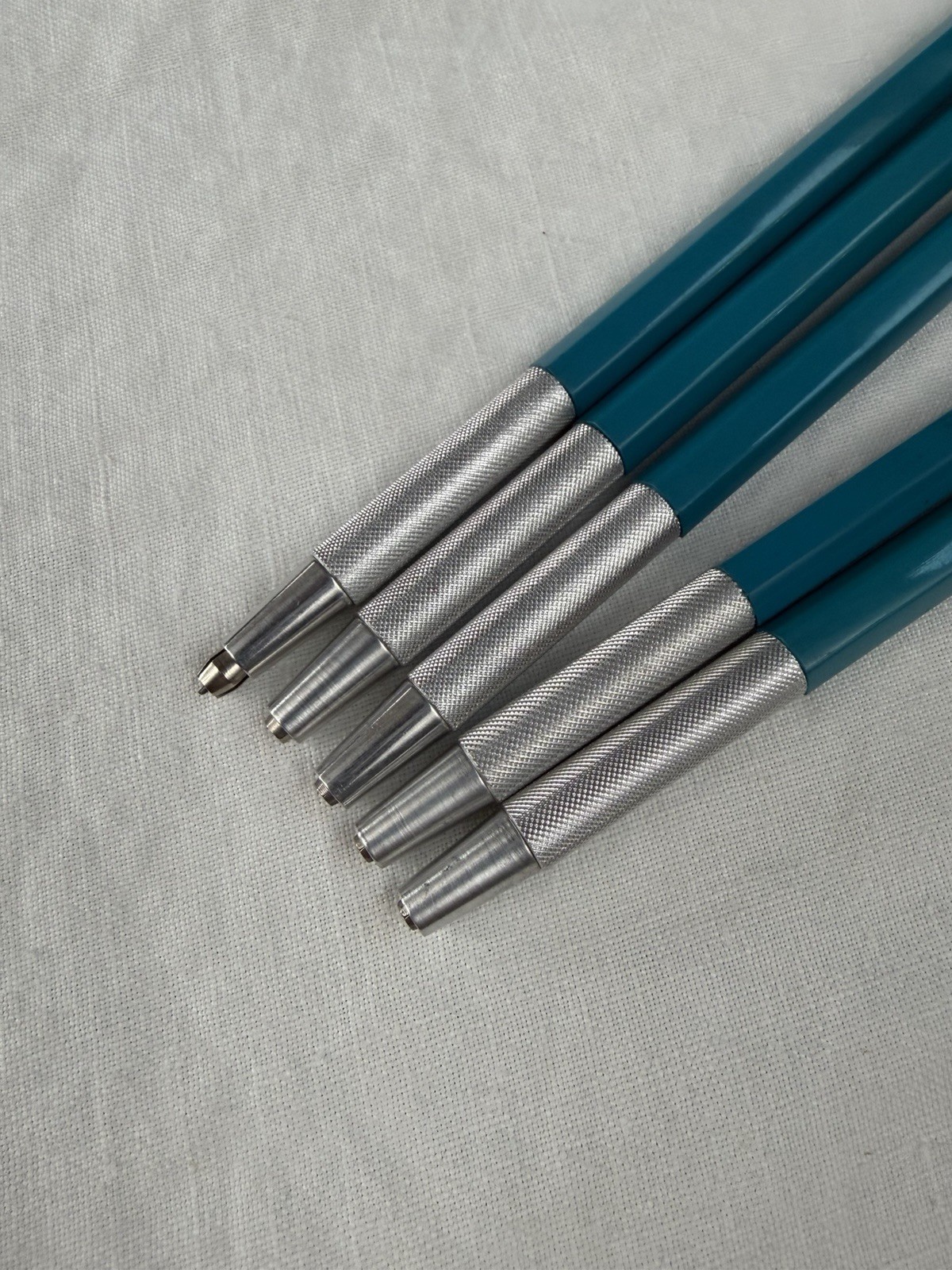 Vintage Eagle Turquoise 10 Mechanical Clutch Lead Drafting Pencils England LOT
