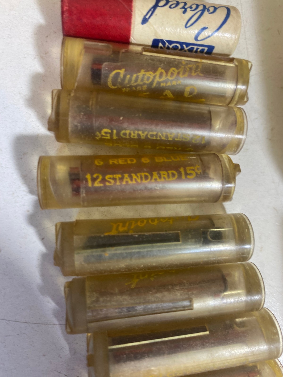Vintage Autopoint Pencil Lead No. 338N Standard 1.1 MM 0.46″ Box Lot