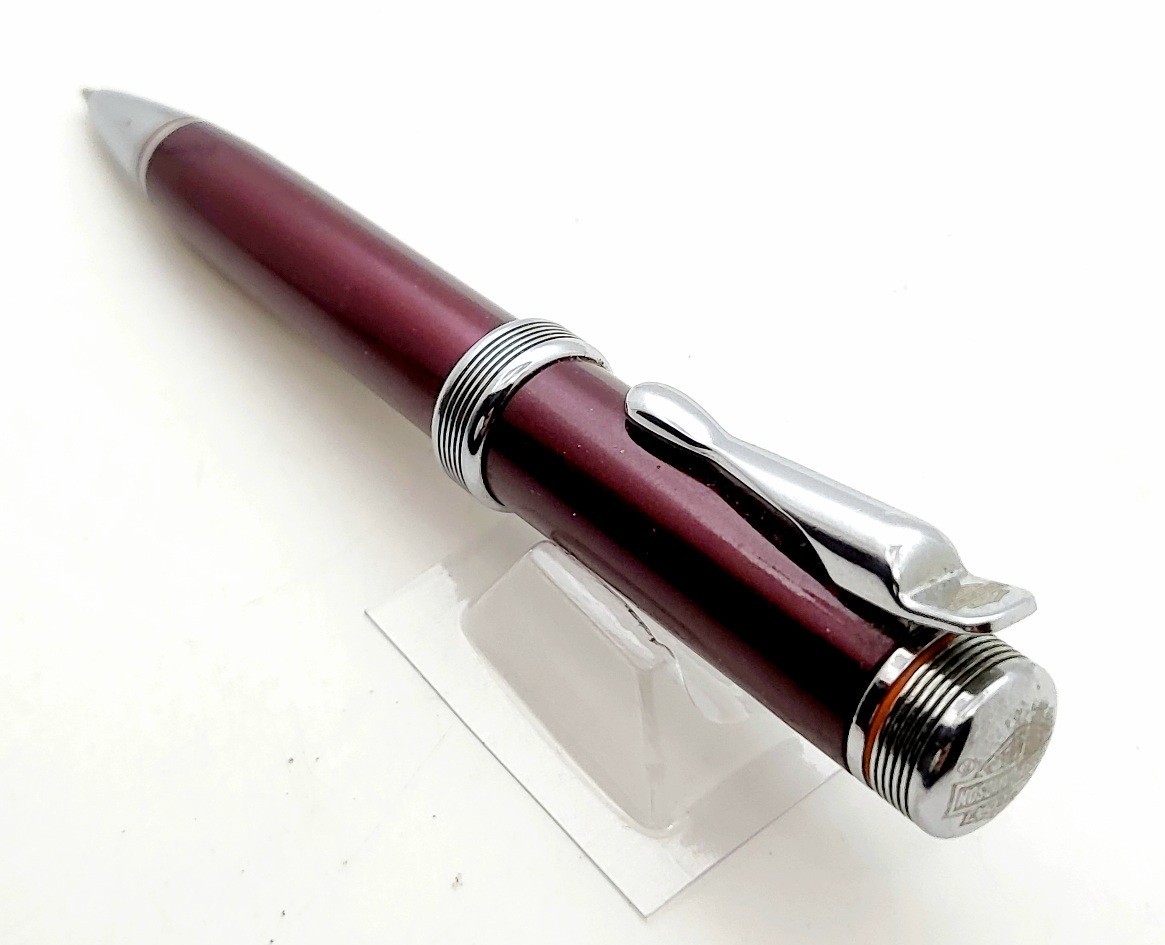 HARLEY DAVIDSON By STYPEN-PENCIL PEN-METALLIC-RED ROUGE VERNISH LACQUER & CHROME