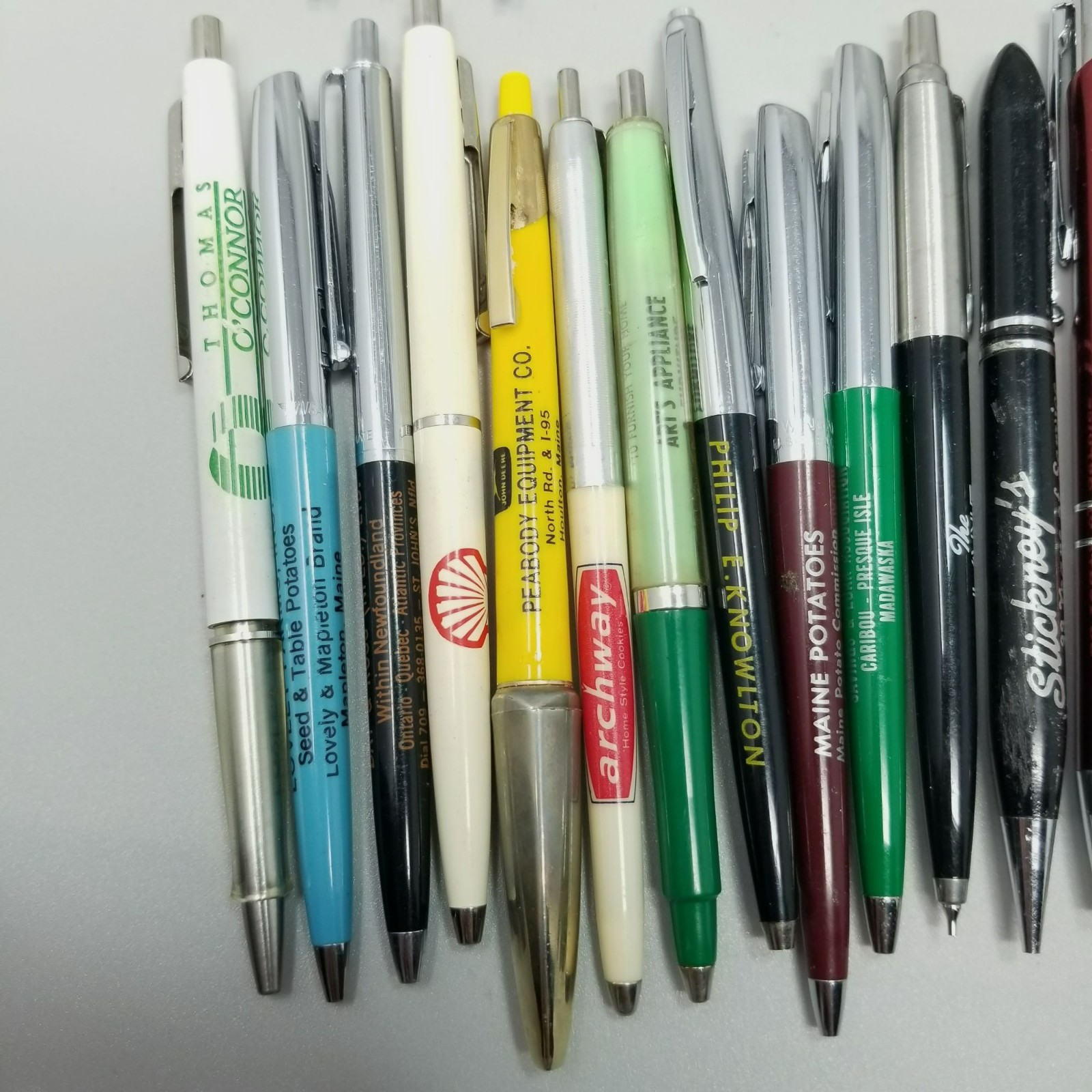 Vintage Advertising Pen Mechanical Pencil Mixed Lot of 31 AS IS