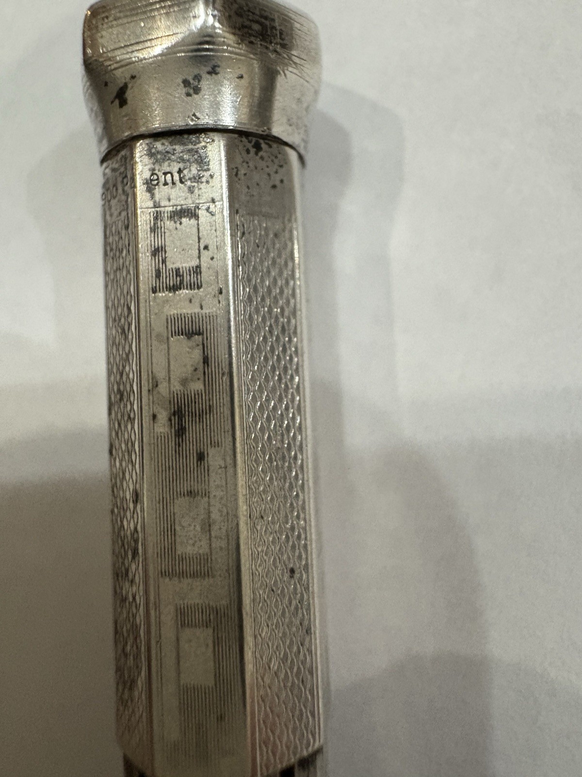 Antique 900 Silver 23.095g Ornate Mechanical Pin Marked 900