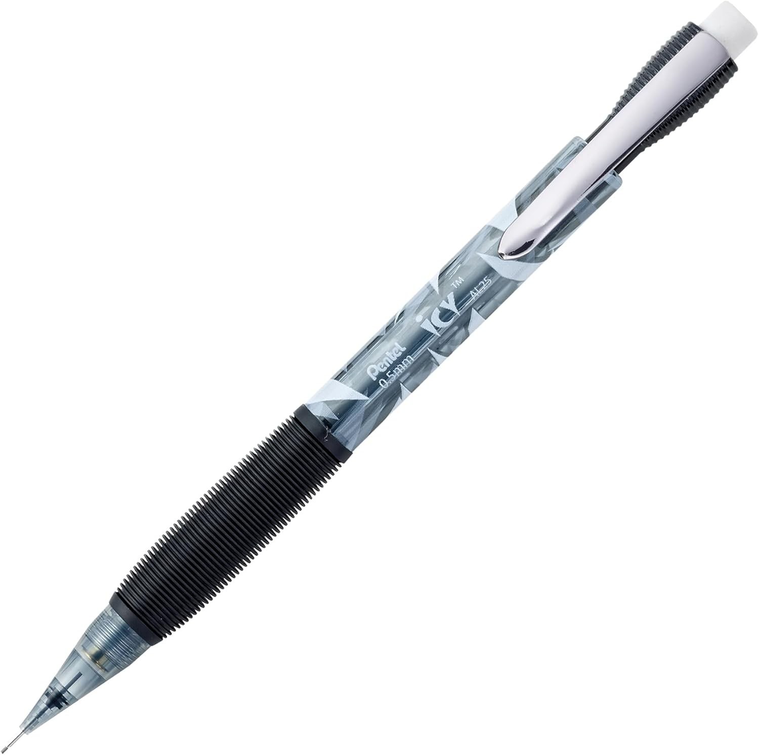 NEW Pentel 12-PACK Icy 0.5MM Automatic Pencil Smoky Gray Grey Pencils AL25TA