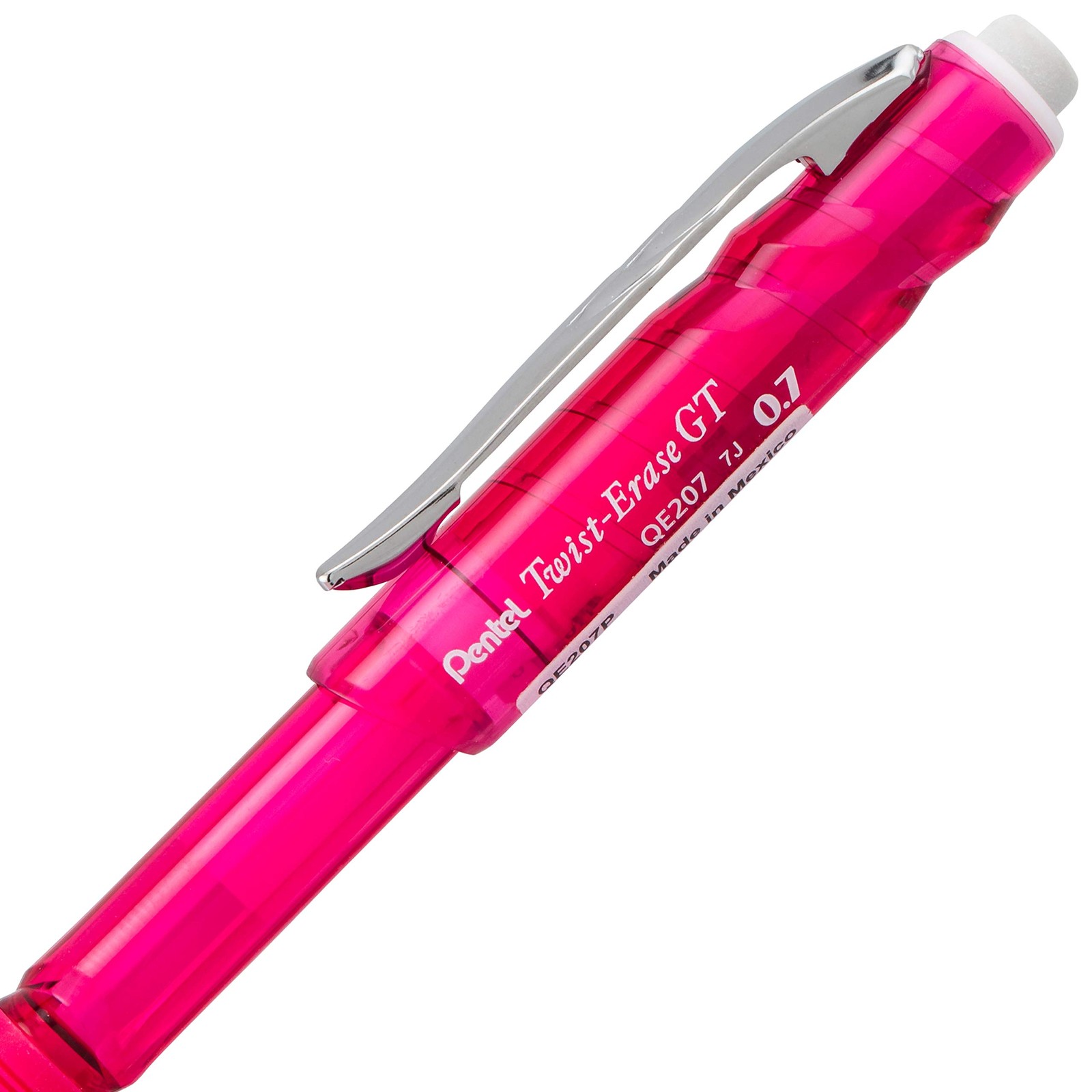 Pentel Twist-Erase GT (0.7mm) Mechanical Pencil, 3 Count (Pack of 1), Random