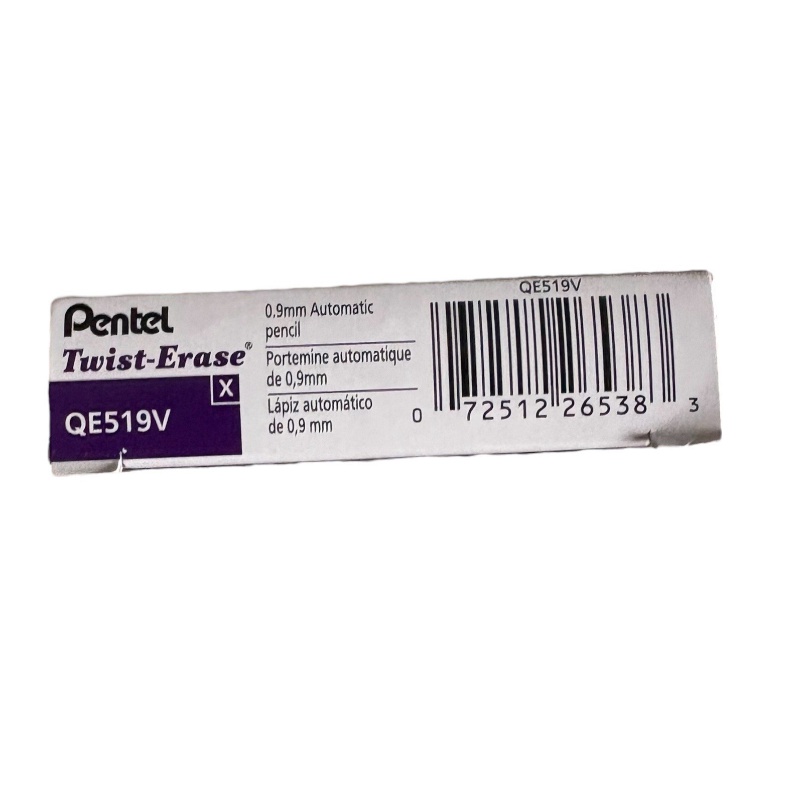 Twist-Erase Mechanical Pencil, (0.9Mm), Violet Barrel, Box of 12 (QE519V)
