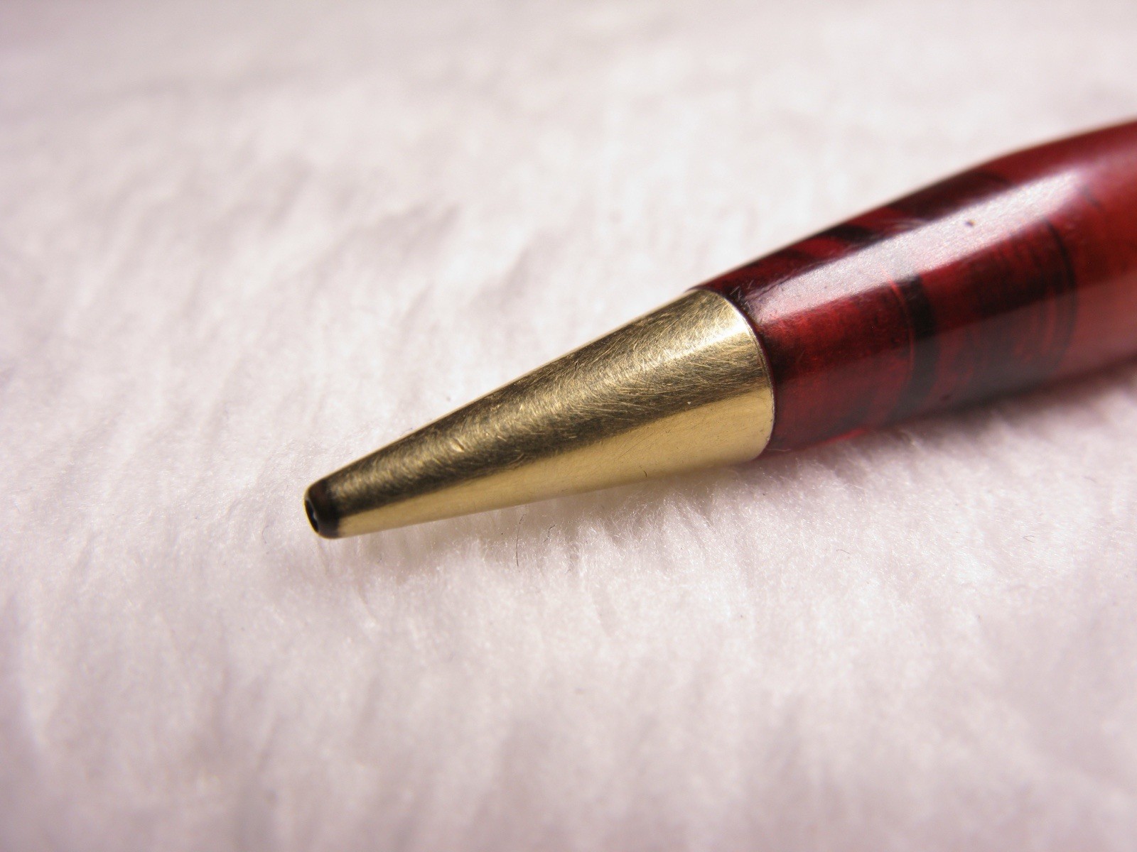 Waterman’s Clear Red/Orange tint with Gold Tone metal Vintage Mechanical Pencil
