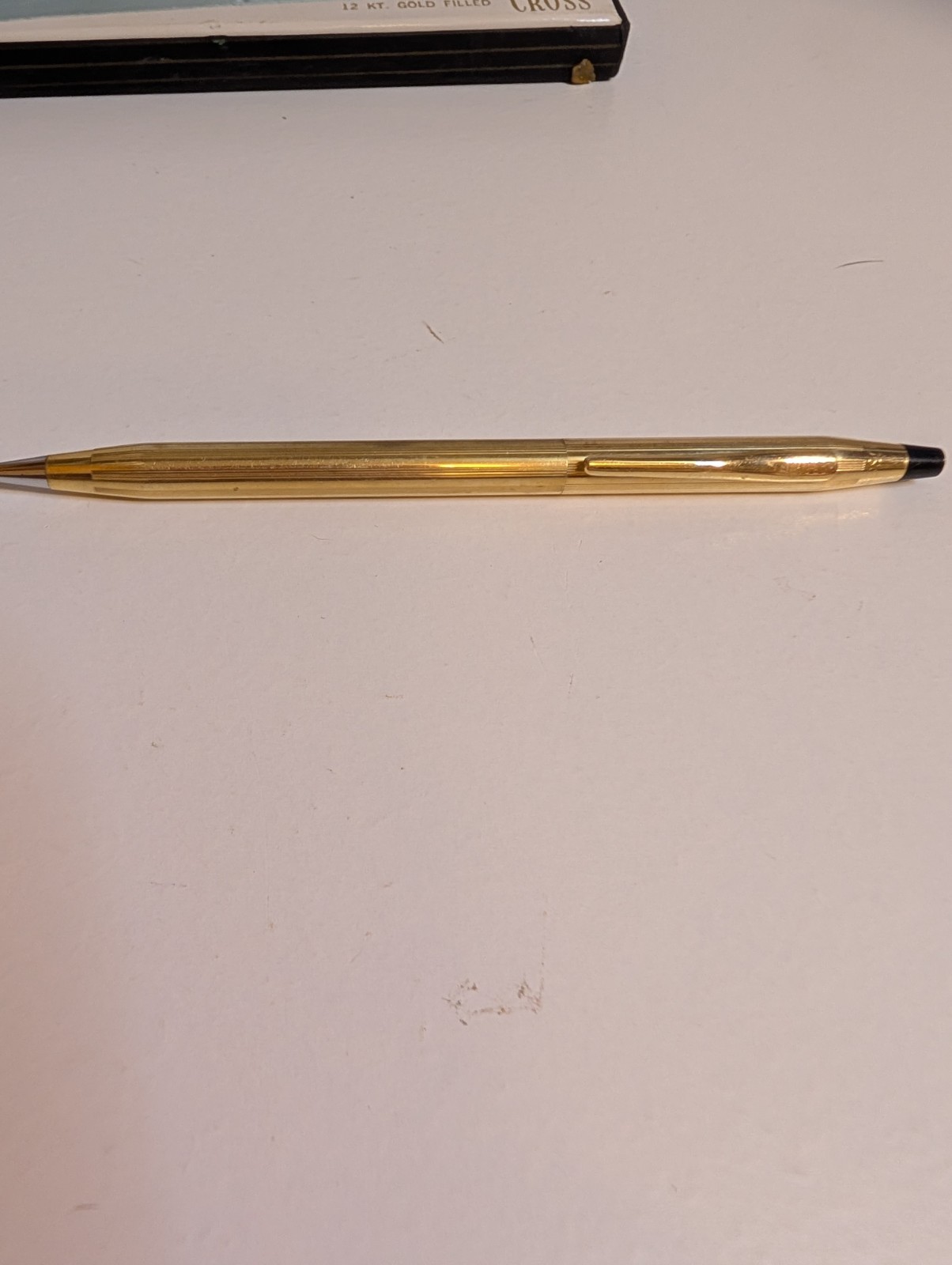 Vintage Cross 12KT Gold Filled Mechanical Pencil Made USA w/ Original Box