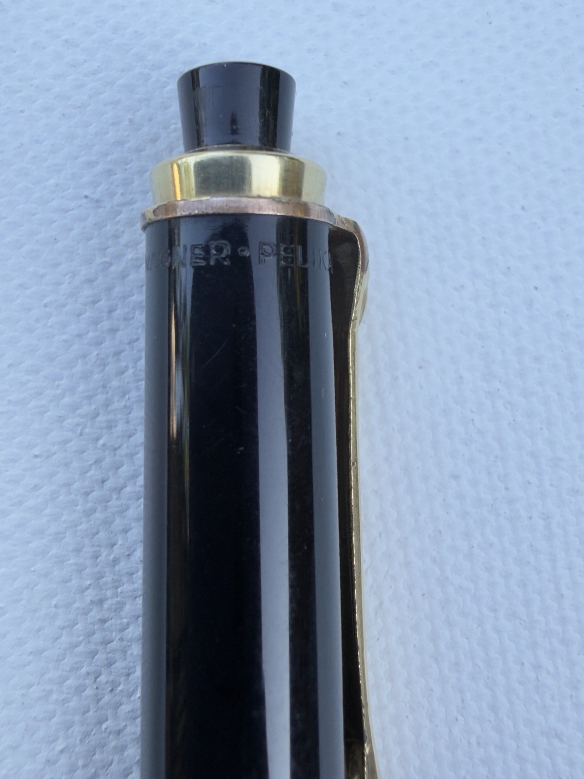 Vintage Pelikan Mechanical Pencil Wagner in Black & Gold for 1.18mm Leads