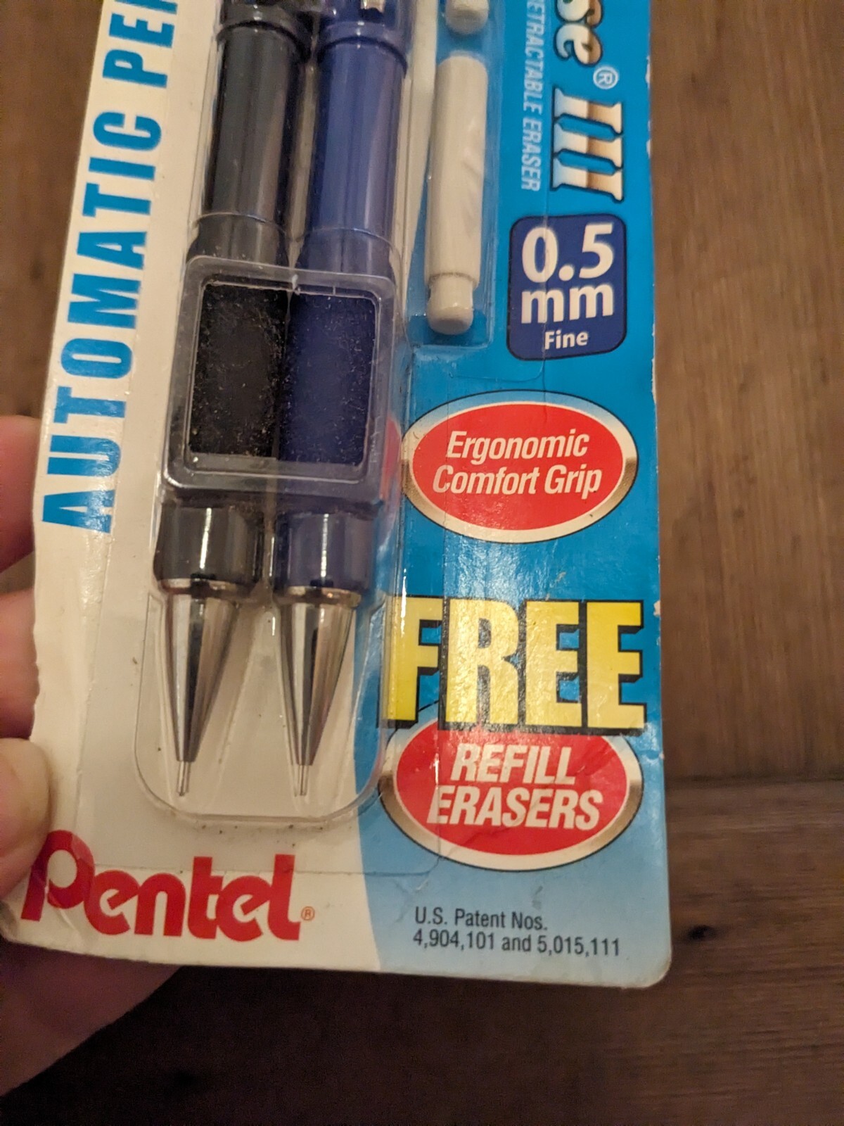 2 in pk PENTEL Twist-Erase III Mechanical Pencils 0.5 mm FINE POINT .5mm