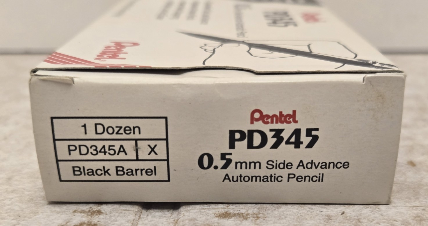 Vintage Pentel PD345 Quicker Clicker 0.5mm Mechanical Pencil Box of 11
